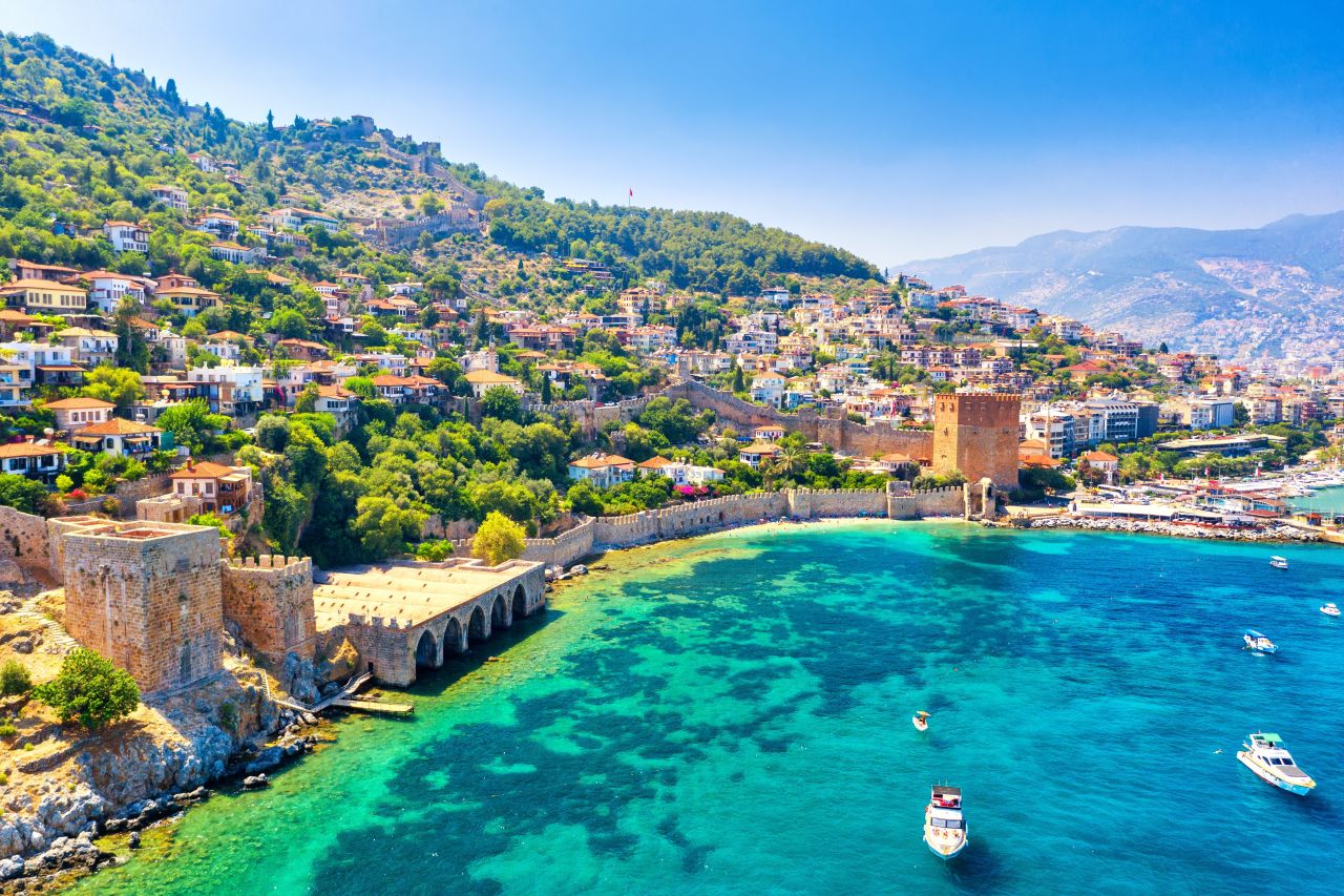 12 night Alanya holiday. Staying at the luxury 5-star Alaiye Resort & Spa Hotel. Flights from London Southend. 31 Oct- 12 Nov. Family of 4
