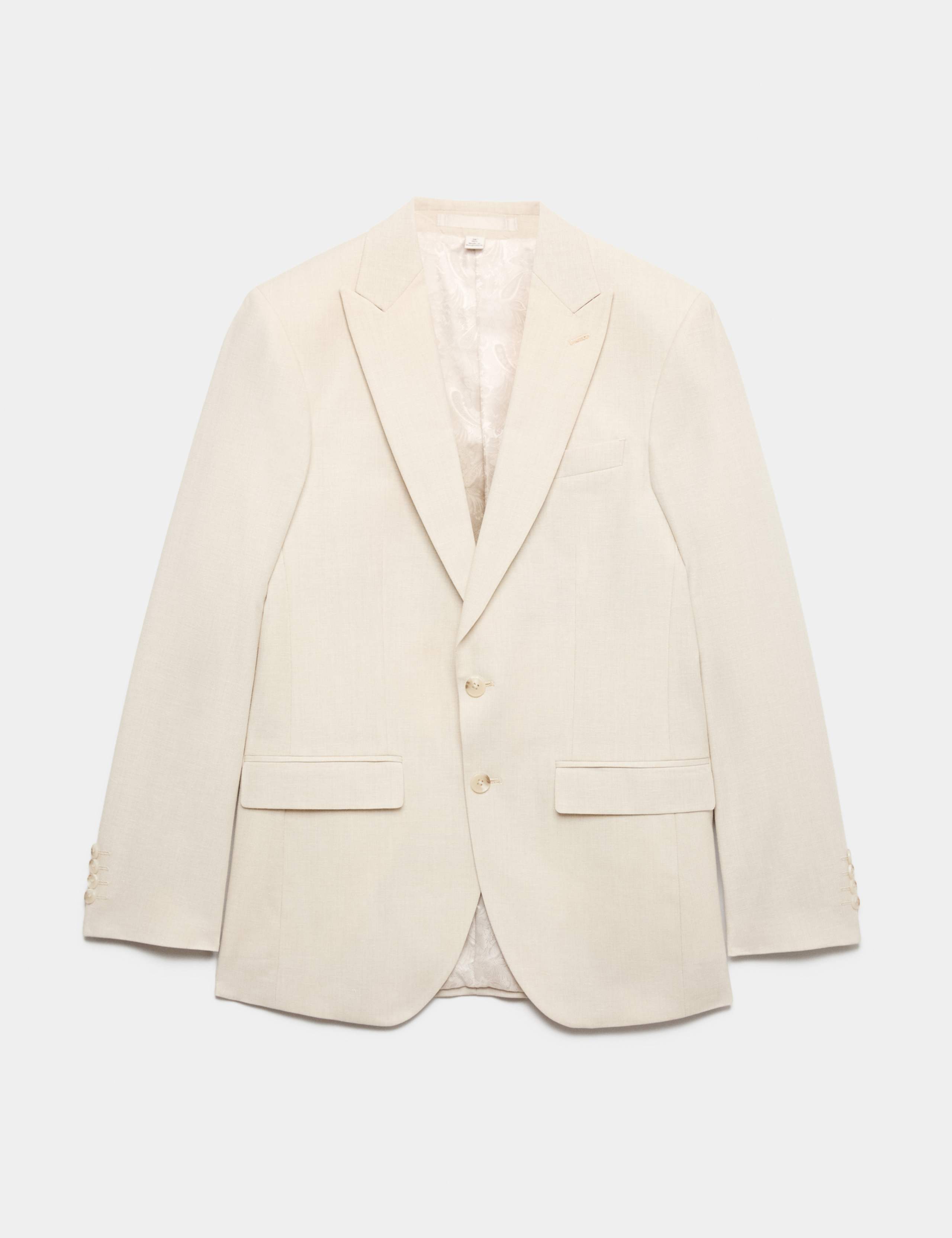 M&S Slim Fit Linen Suit Jacket (Stone) - Limited Sizes + Free C&C