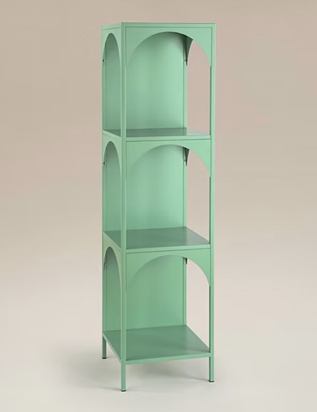 Green Metal Arch 3 Tier Shelf