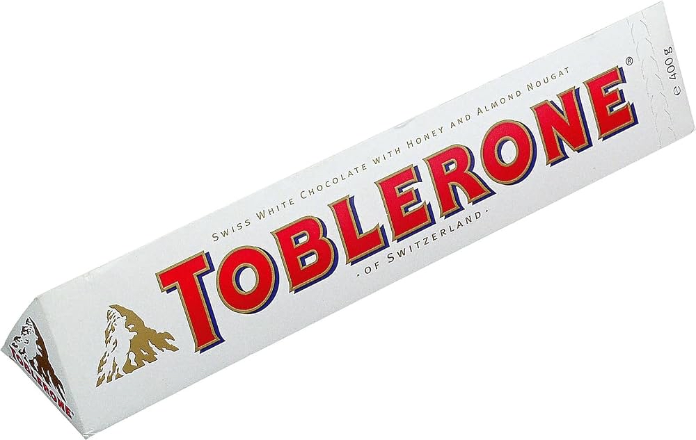 Toblerone White Chocolate, Honey & Almond Nougat Large Gift Bar 340g - £3.23 / £2.89 S&S