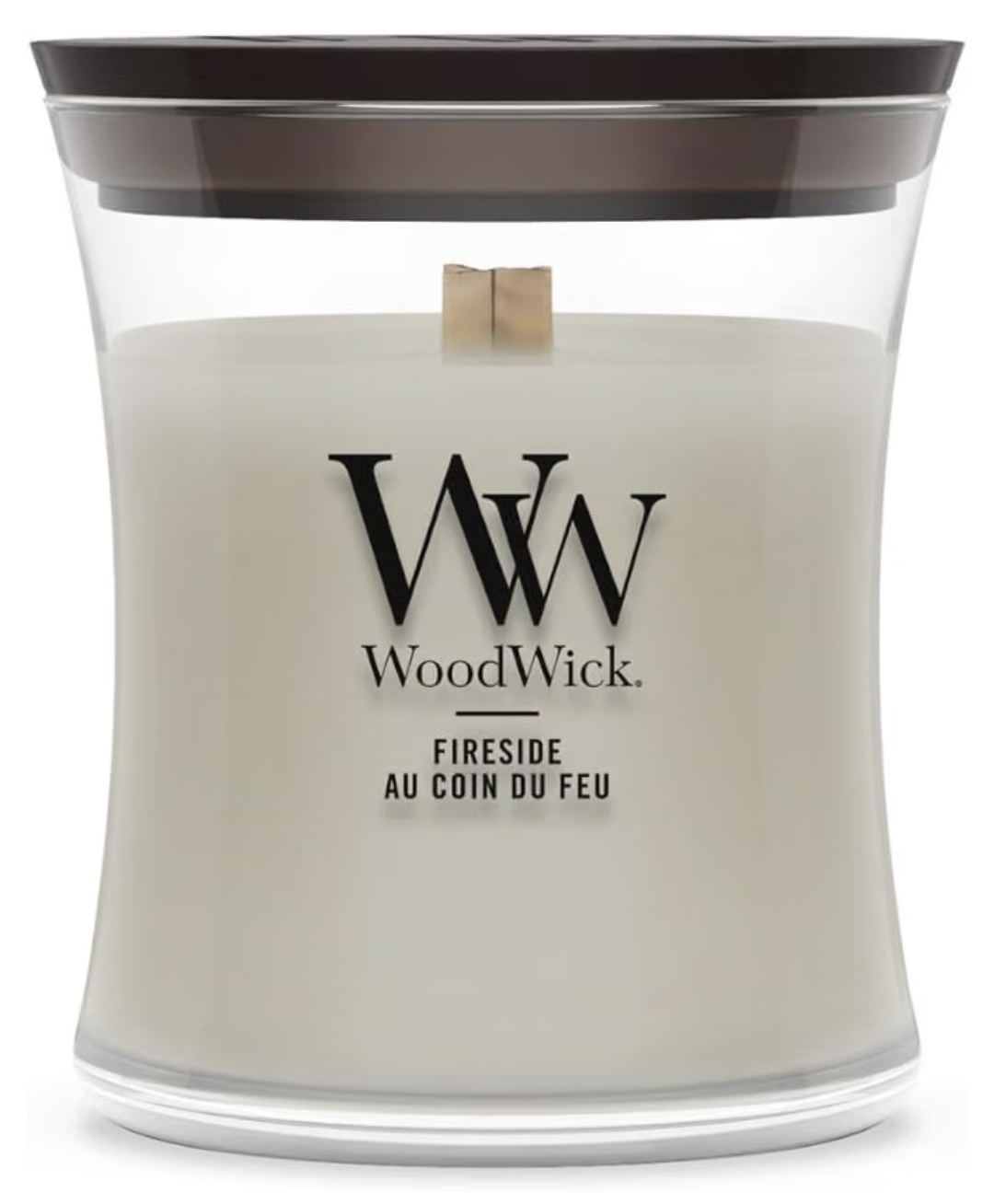 WoodWick Scented Candle with Crackling Wick | Fireside Mini Hourglass Candle | Up to 20 Hours Burn Time (£4.67 with max s&s)
