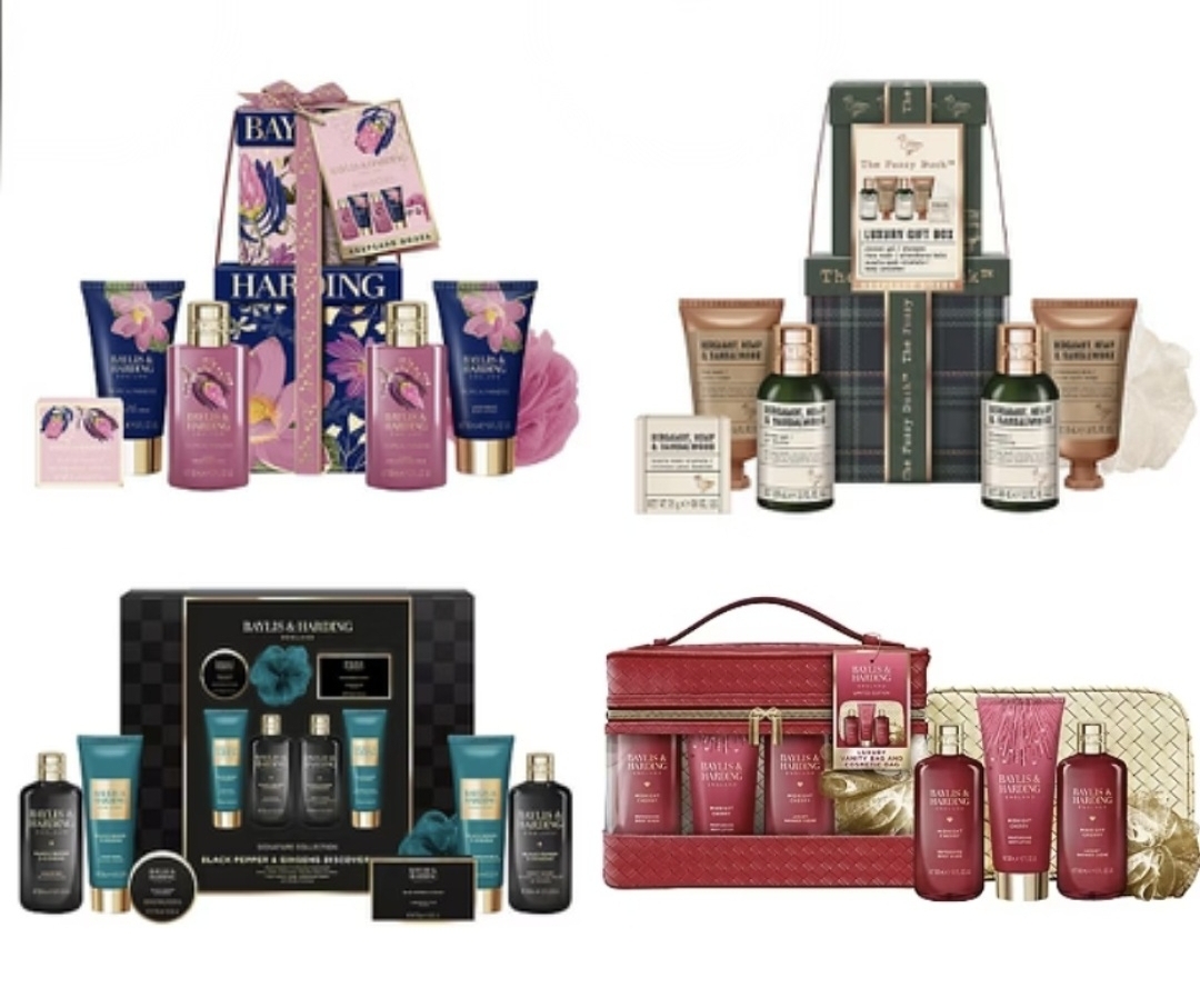 50% off Baylis & Harding Gift sets - Bauble / Boudoire £6 / Football £6.25 / Royal garden £11.25 / pepper Ginseng £15 & more, £1.50 C&C