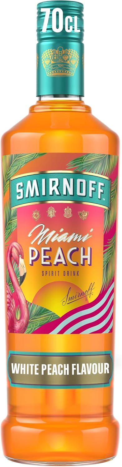 Smirnoff Miami Peach Vodka Spirit Drink, 35% - 700ml (After Voucher)