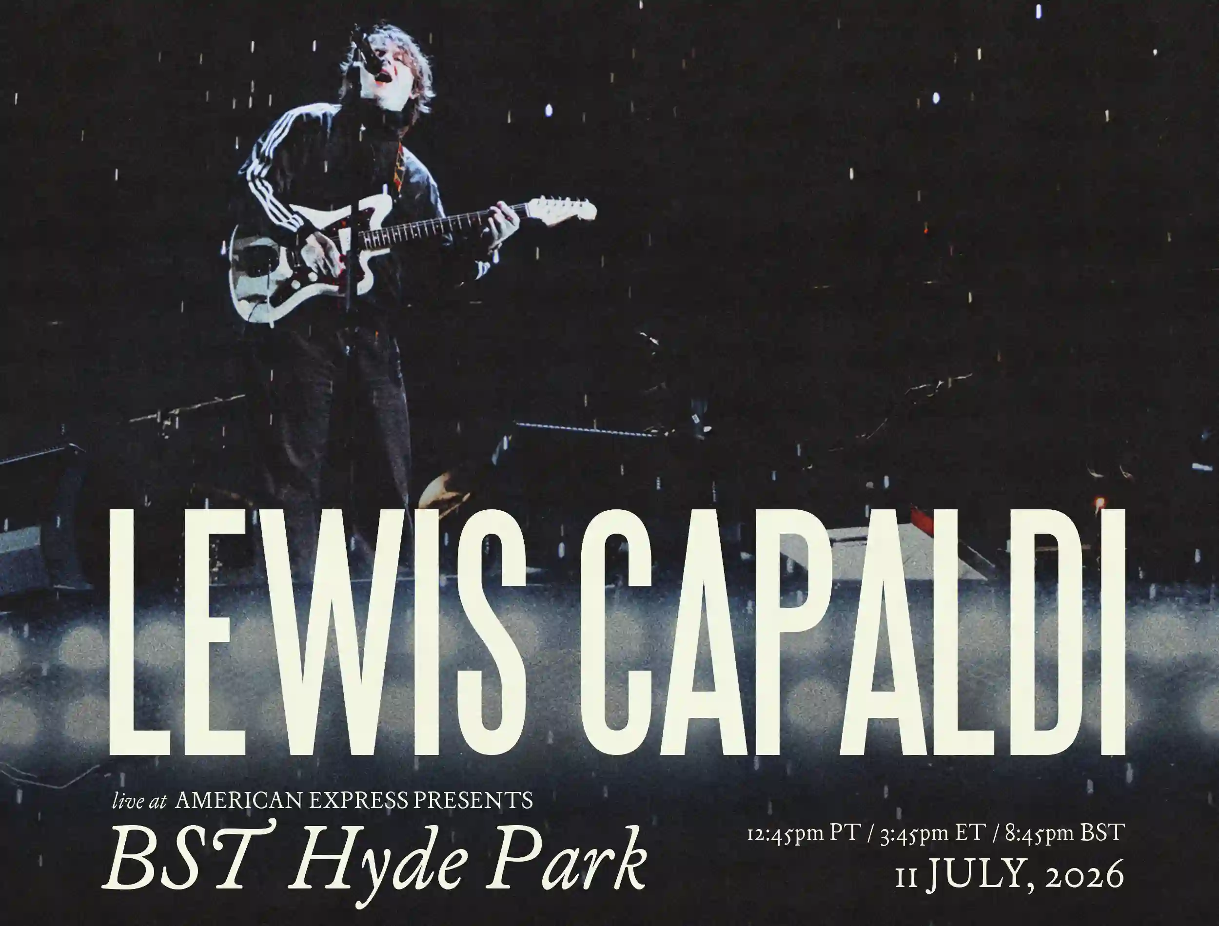 Free Lewis Capaldi streaming live concert at Hyde Park