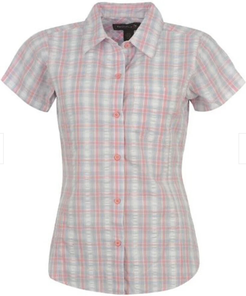 Large Clearance Sale On Clothing - Prices Starting From 50p - e.g. Regatta Womens Jenna II Short Sleeve Check Shirt ( size 10 )
