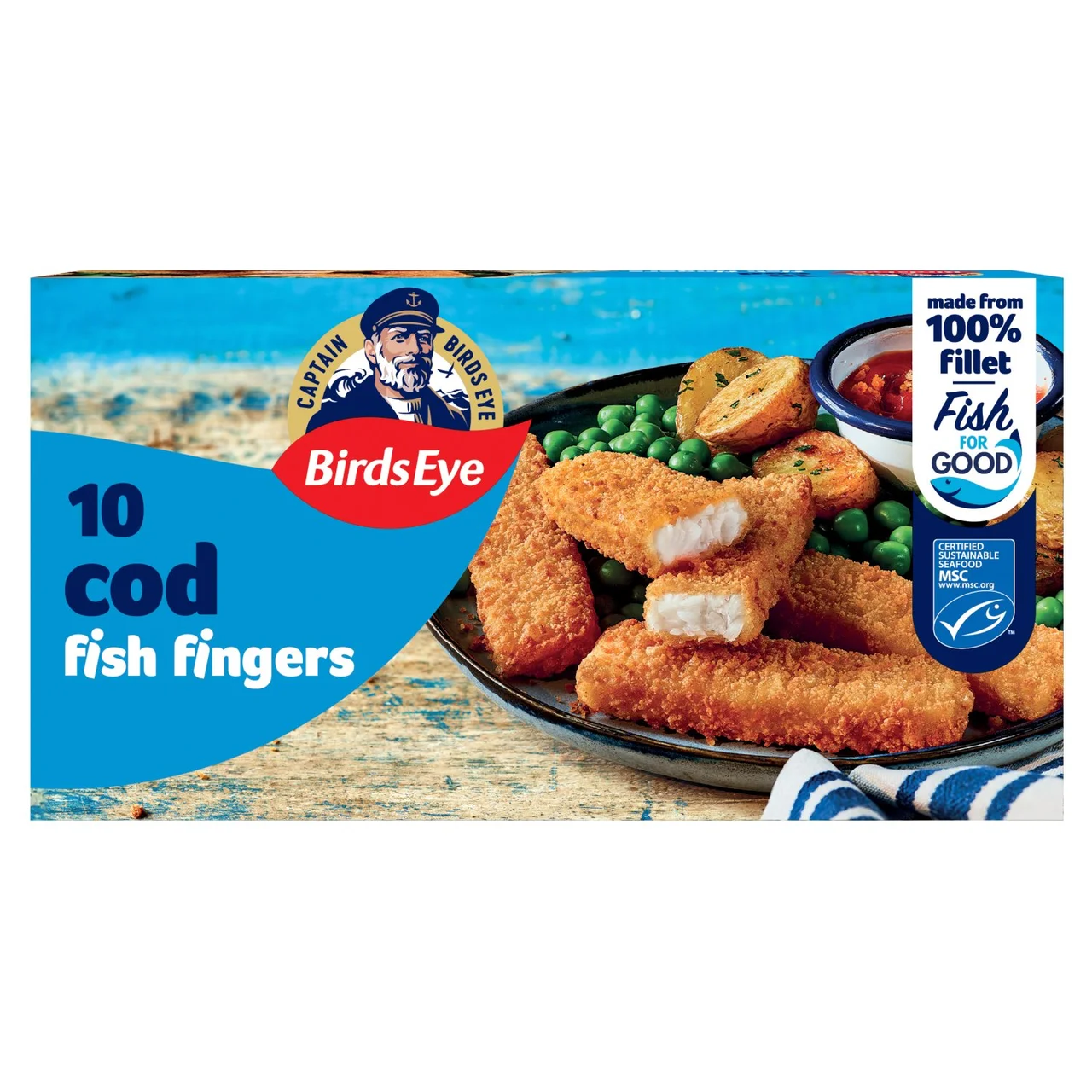 Birds Eye 10 Breaded Cod Fish Fingers 280g