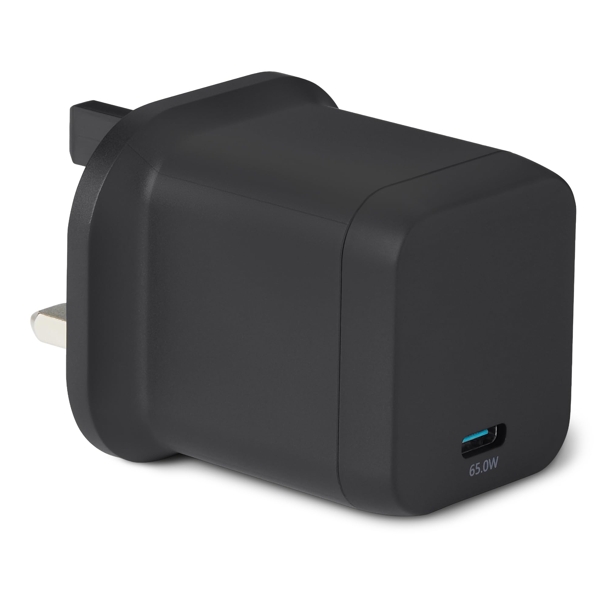 Amazon Basics Fast Charging USB C Nano GaN Wall Charger, 65W 1-Port PD 3.1 for Laptops, Tablets, Phones, Black