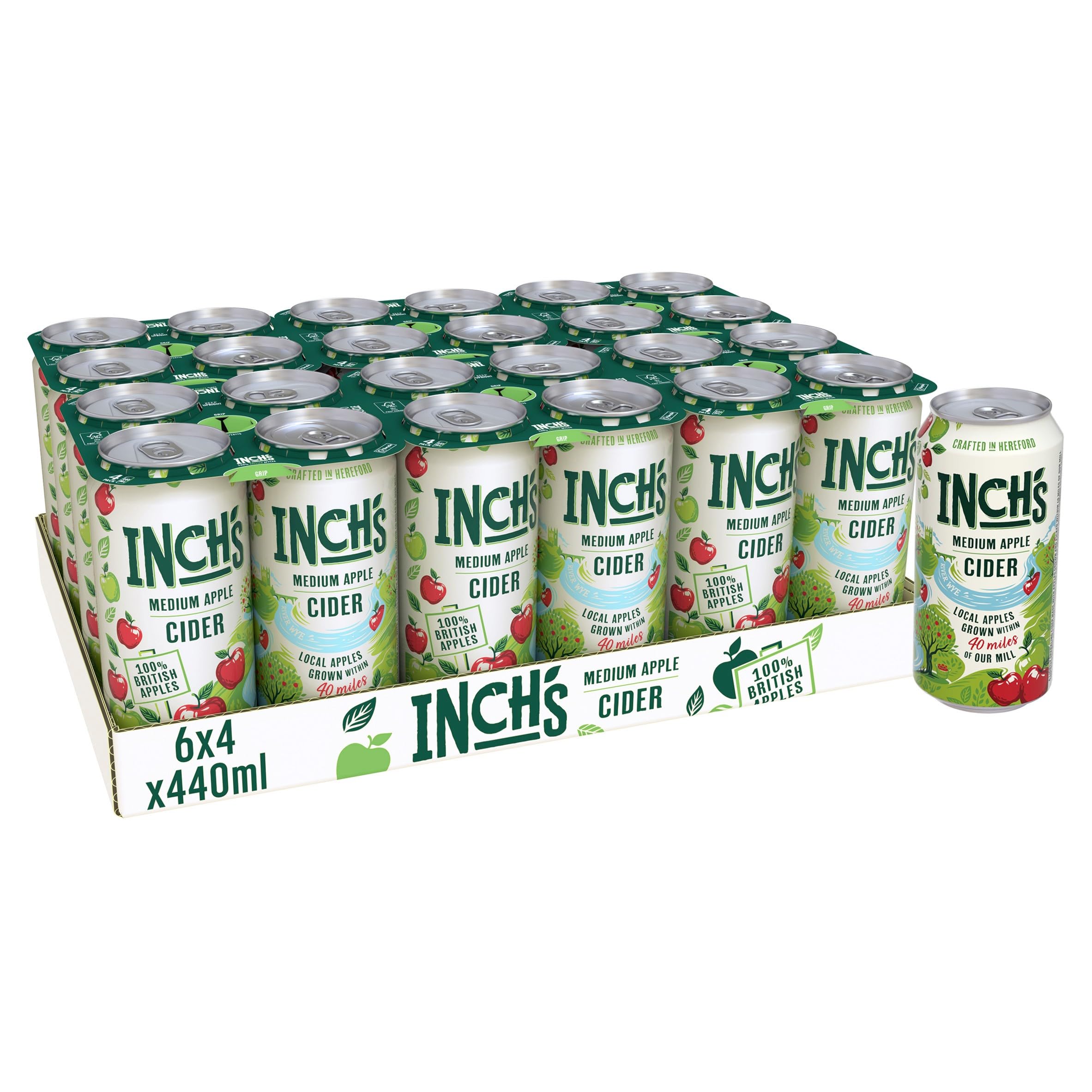 Inch's Apple Cider Cans - 24x440ml - 4.5%
