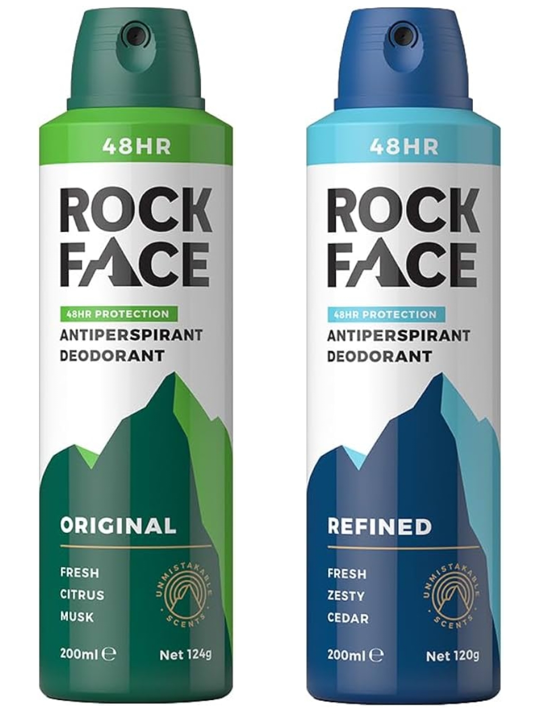 Rock Face Men's Antiperspirant Deodorant, Original / Refined Scent, 200ml (£2.14 / £1.91 on S&S)