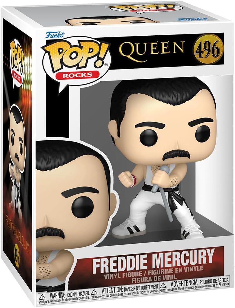 Funko POP! Rocks: Queen - Freddie Mercury (White Singlet)