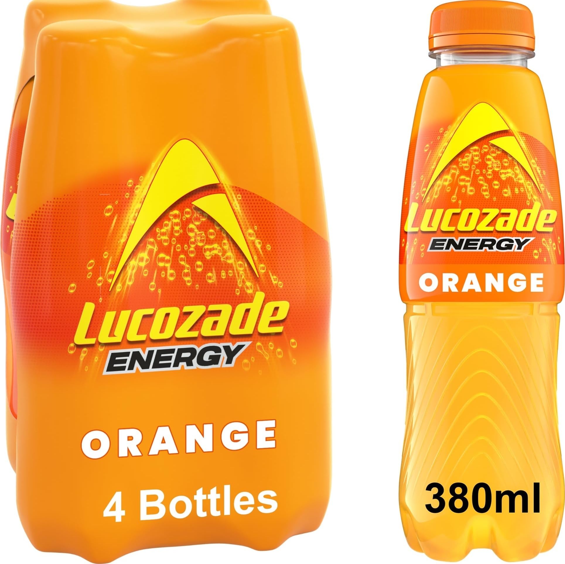 Lucozade Energy Orange 380ml (Pack of 4) - S&S £2.01 / £1.90