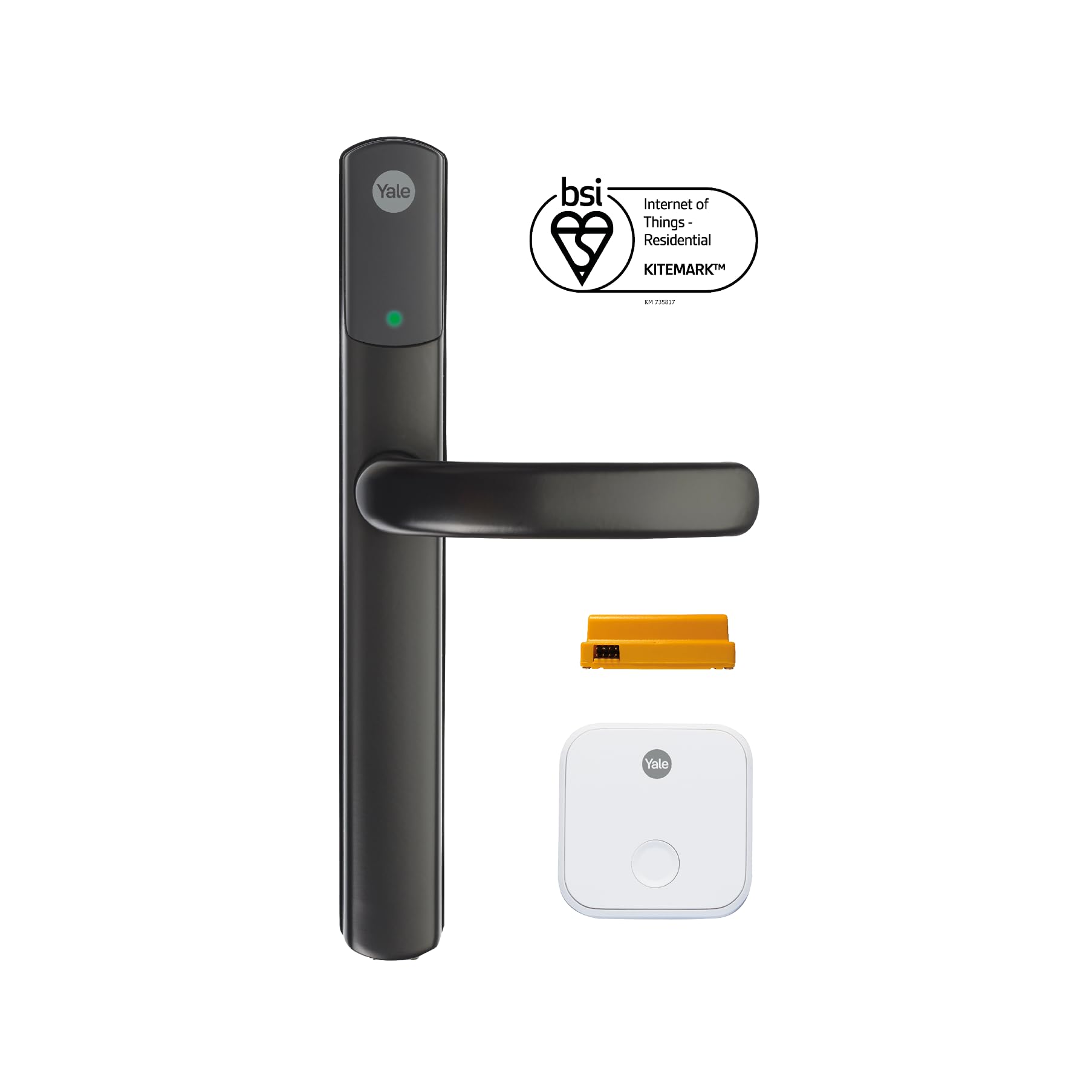 Yale Conexis L2 Smart Door Lock [NO Subscription Required] Remote Access from Anywhere, Anytime, No Key Needed, Works with Alexa