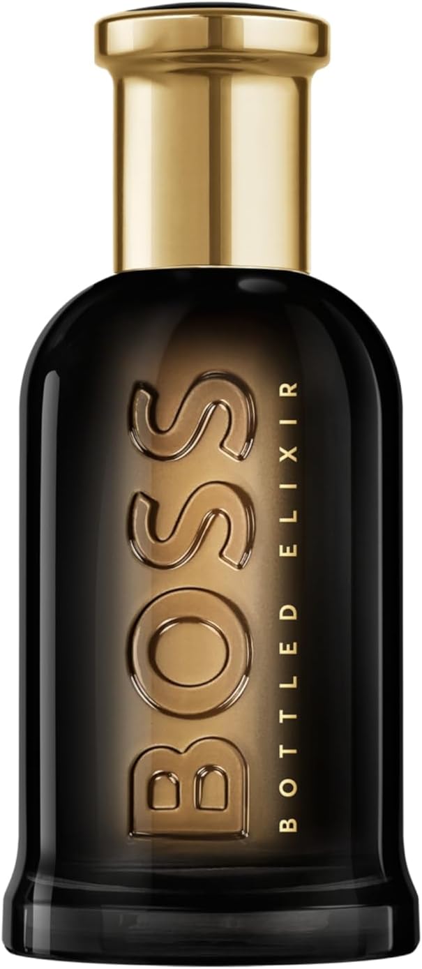 Boss Bottled Elixir - Parfum Intense for Him - Woody Fragrance with Notes of Incense, Vetiver and Cedarwood - High Longevity - 50ml