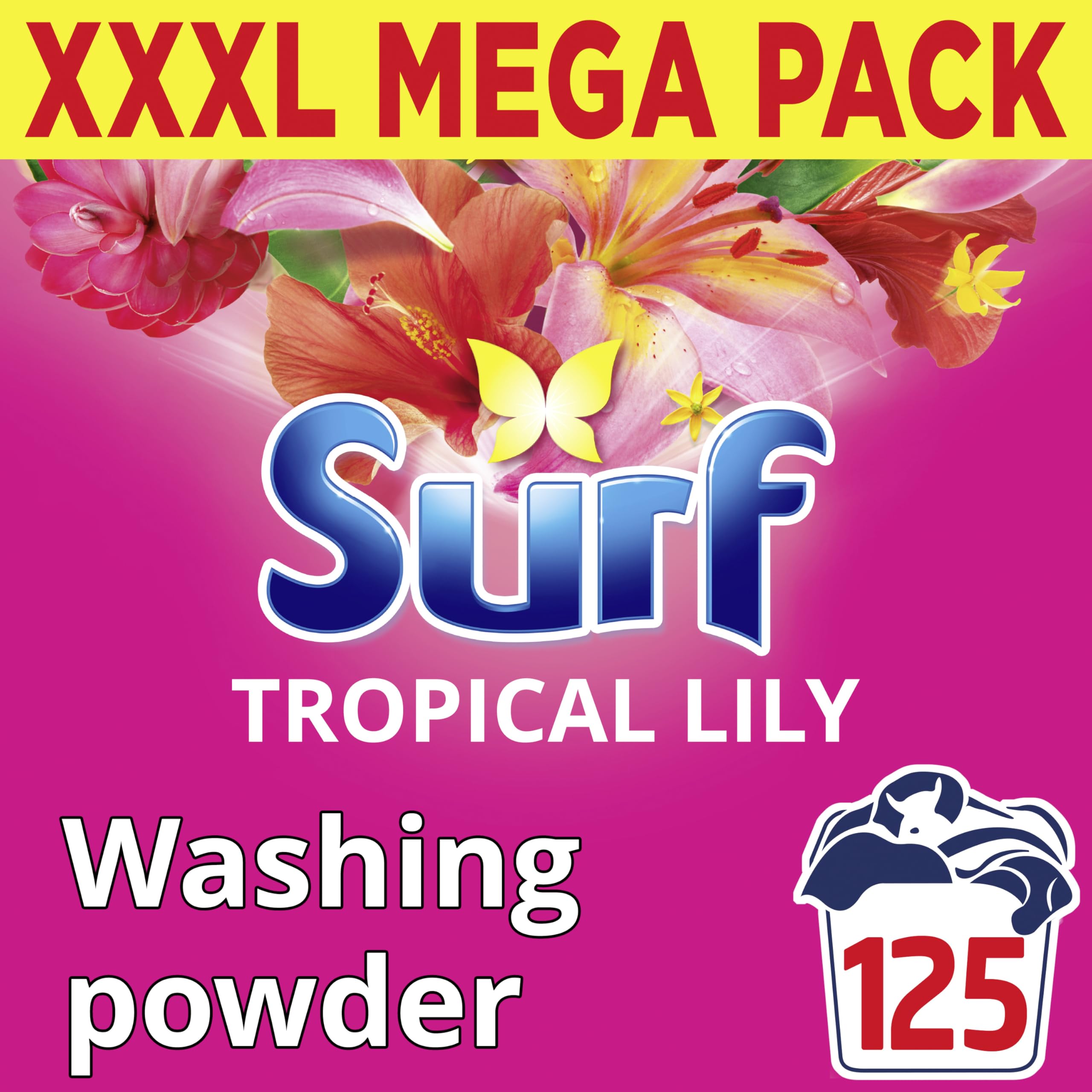 Surf Tropical Lily Detergent Washing Powder 125 Washes (6.25kg) £9.99 / £8.74 S&S & Voucher