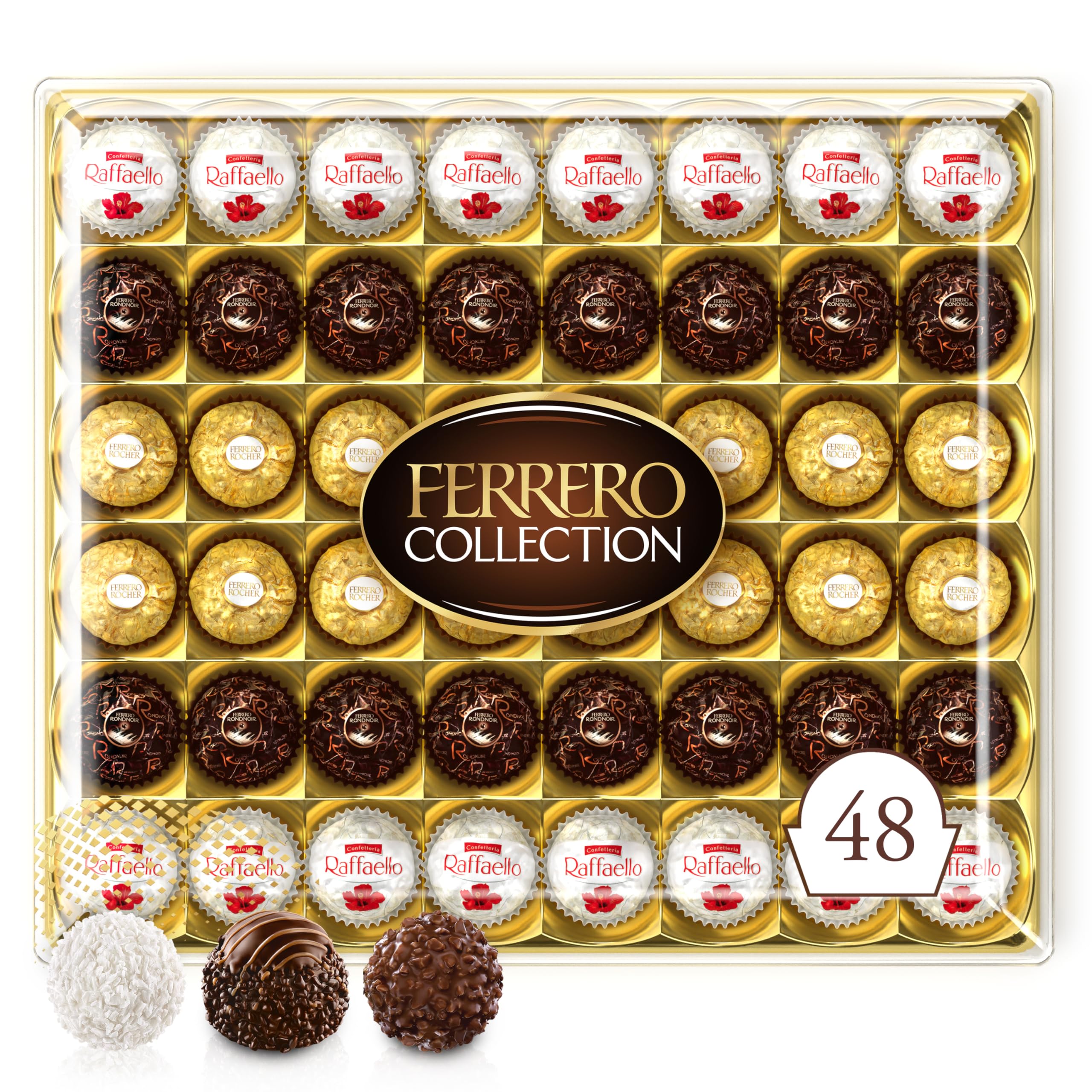 Ferrero Rocher Chocolate Box, 48 Chocolates, 518g