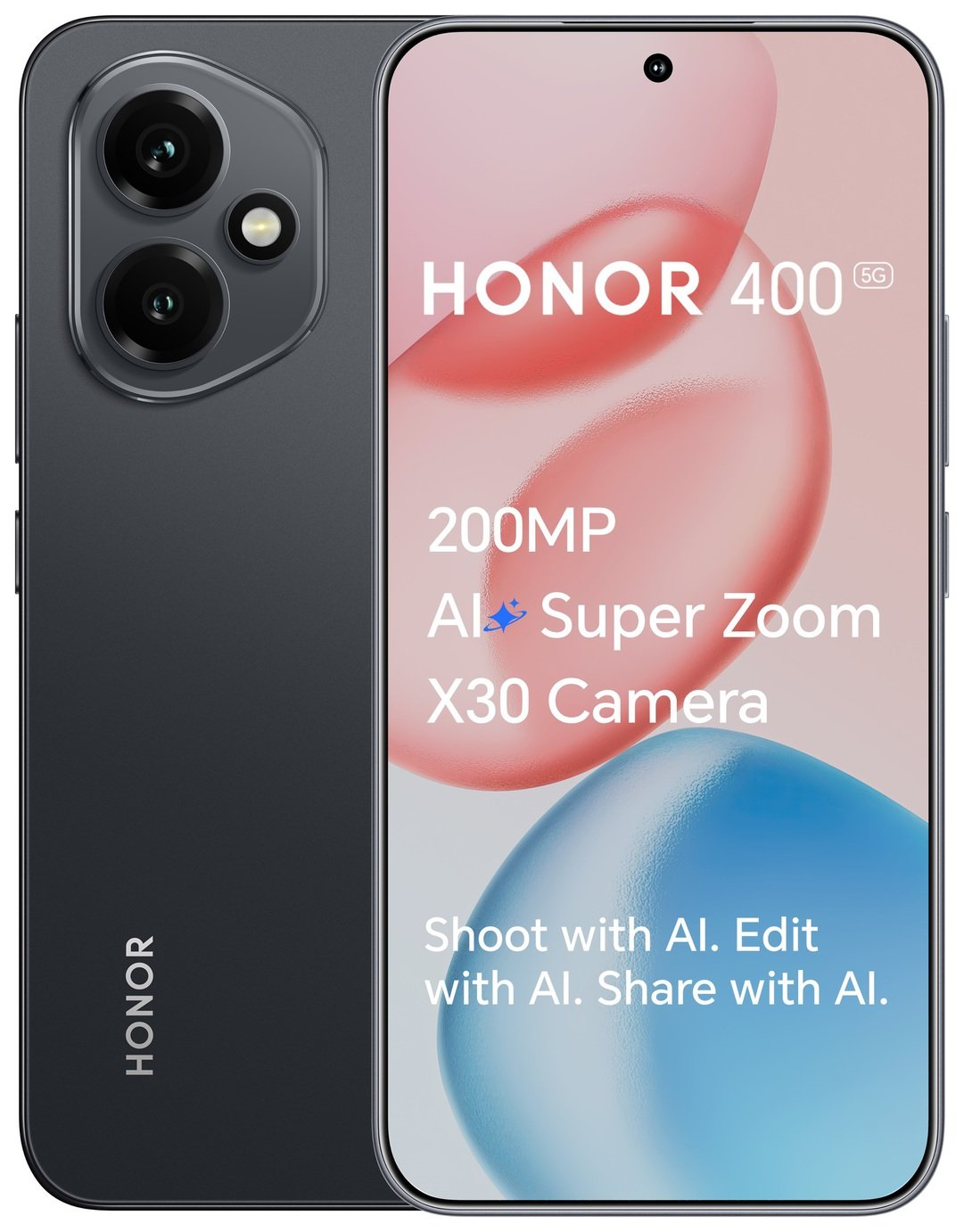 HONOR 400 8GB+256GB Midnight Black or Gold - with voucher
