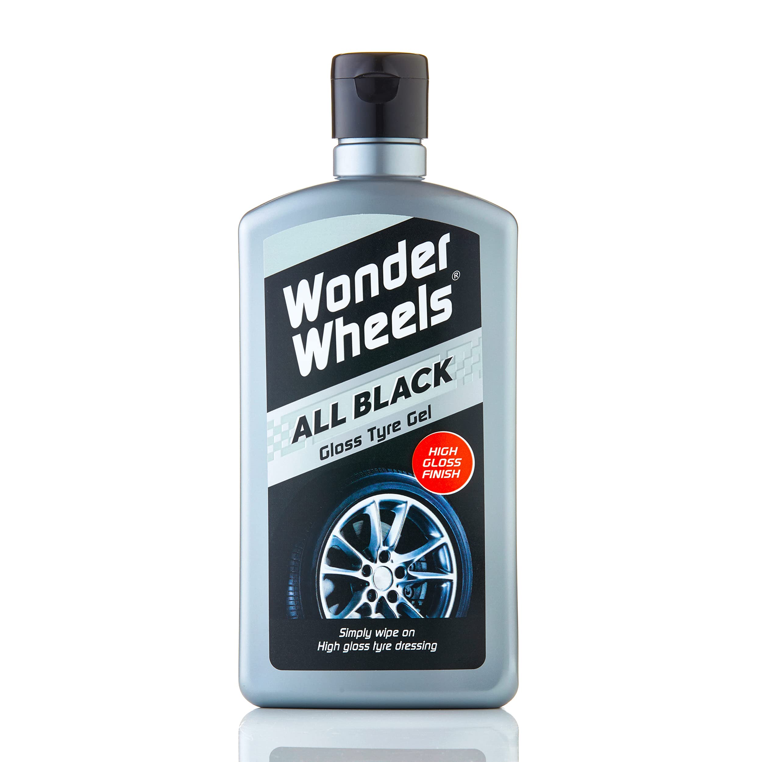 Wonder Wheels All Black Gloss Tyre Gel 500ml