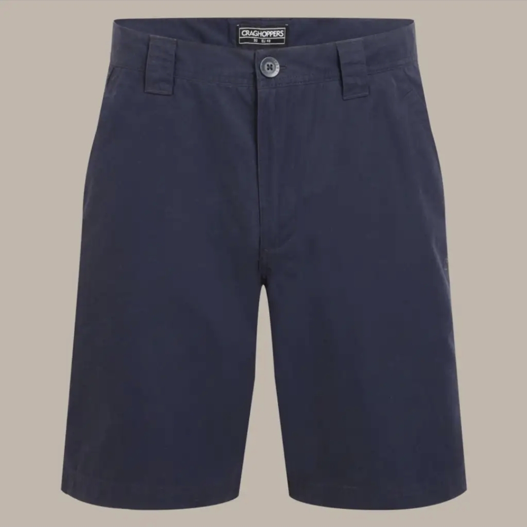 Craghoppers Men's Basecamp Shorts with UPF 50+, 3 pockets (1 zipped) Blue Navy - W/DFCCode + free delivery with free sign up