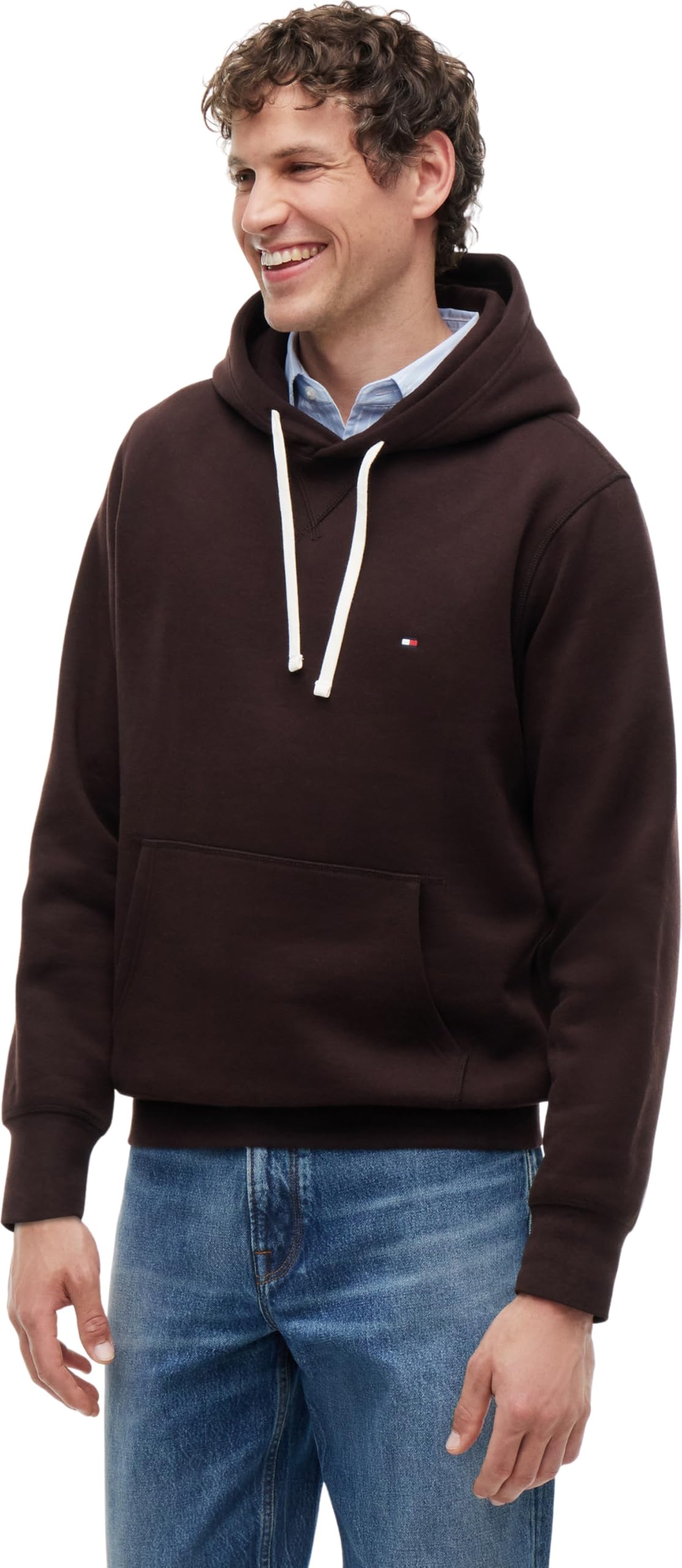 Tommy Hilfiger Men’s Seasonal Fleece Hoodie with Kangaroo Pocket size XL