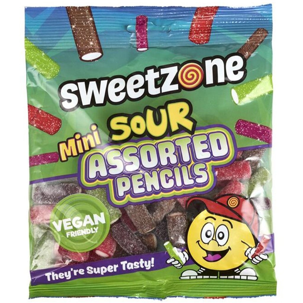 180g Sweetzone Sour Assorted Pencils - In Store York