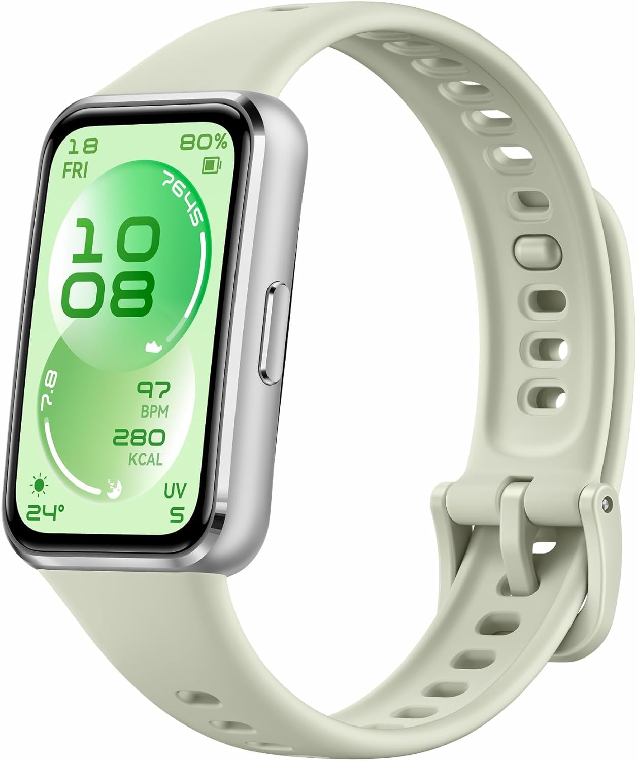 HUAWEI Band 11 Aluminium Fitness Tracker, Sleep Monitor, Green | A-Fib Detection, 5 ATM Waterproof, 14-Day Battery, Step Counter