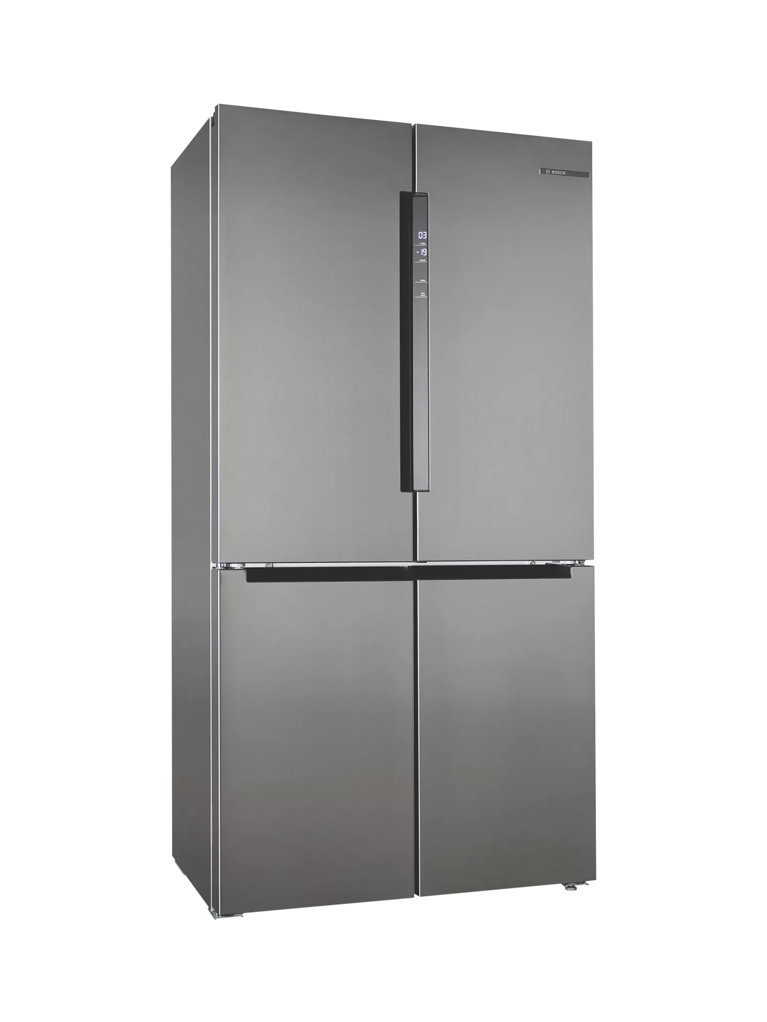 Bosch Series 4 KFN96VPEAG Freestanding 65/35 American Fridge Freezer, Inox Easy Clean Steel