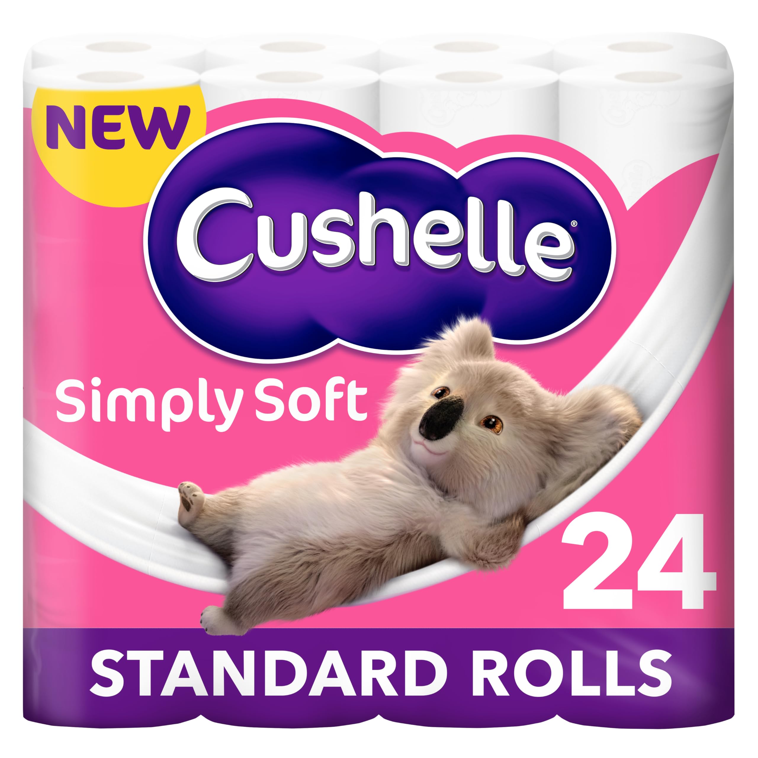 Cushelle Simply Soft Toilet Roll 24 Standard Rolls (£6.88 S&S)