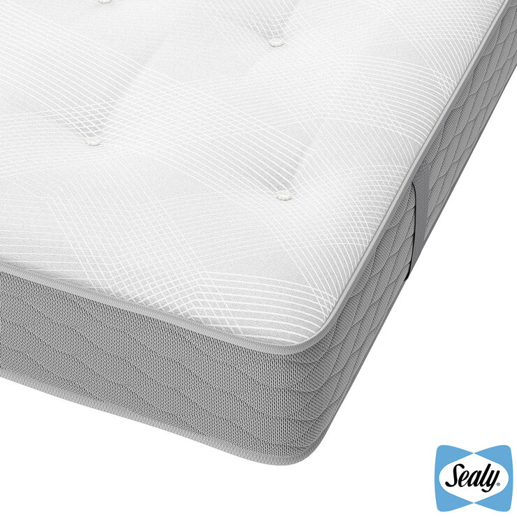 Sealy Ortho Plus Lovell Double Sided Firm Tufted Mattress, Comfort Rating Firm, Single - Double £239.99 - King £299.99 - Super King £359.98
