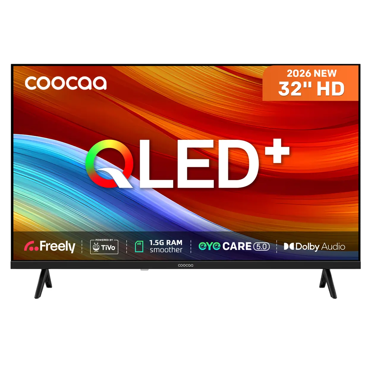 Coocaa 32" 32CTQH38ZUK QLED Smart TV – HD HDR10, Dolby Audio, Freely & TiVo (w/voucher)