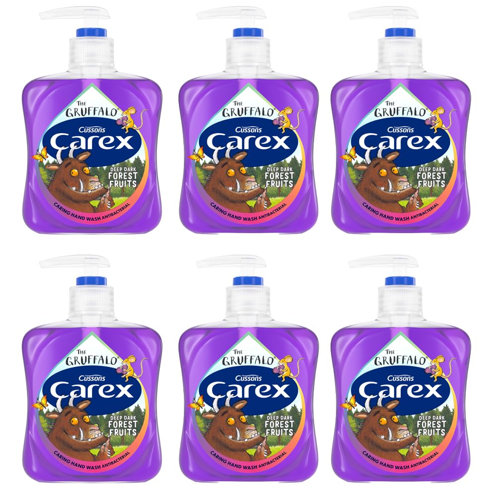 Carex Gruffalo Deep Dark Forest Fruits Antibacterial Hand Wash 6x250ml (£5.41 / £4.84 with S&S)