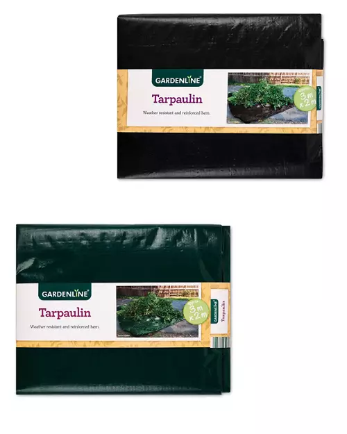 GARDENLINE Tarpaulin - Green or Anthracite - 3 x 2m
