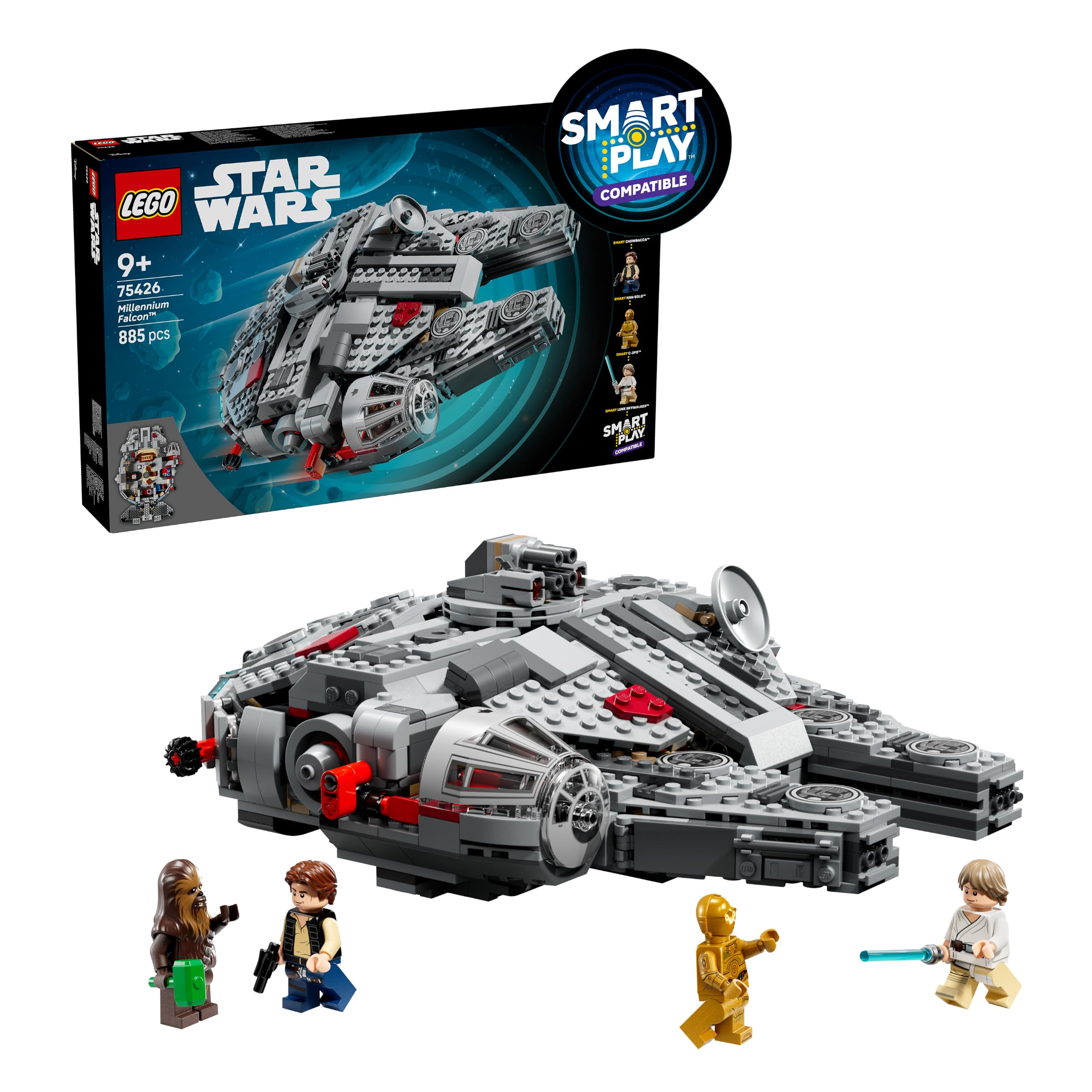 Lego Star Wars 75426 SMART Play: Millennium Falcon Model