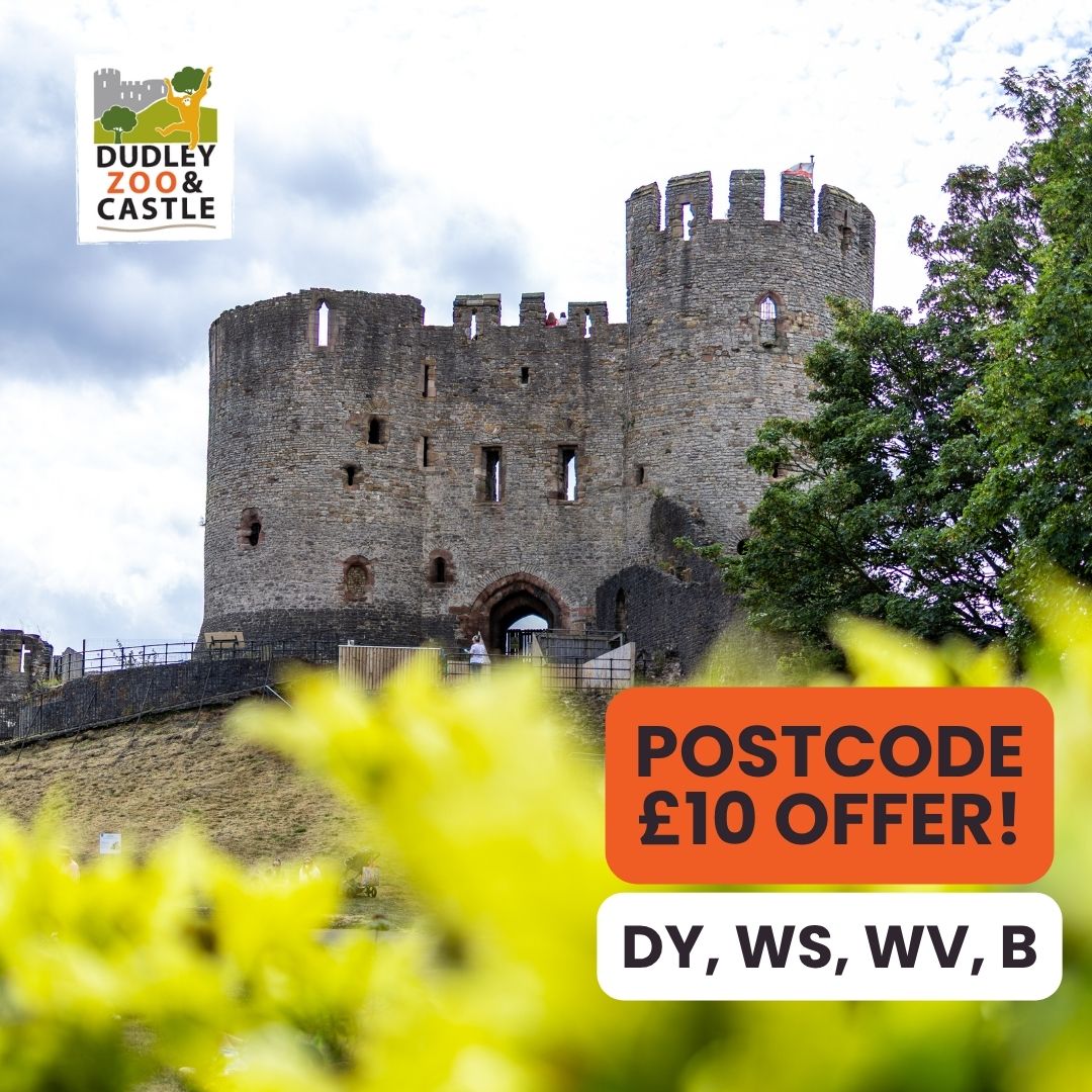 Ticket (Adult or Child) to Dudley Zoo & Castle for Local Residents in Postcodes DY (Dudley) WS (Walsall) WV (Wolverhampton) B (Birmingham)