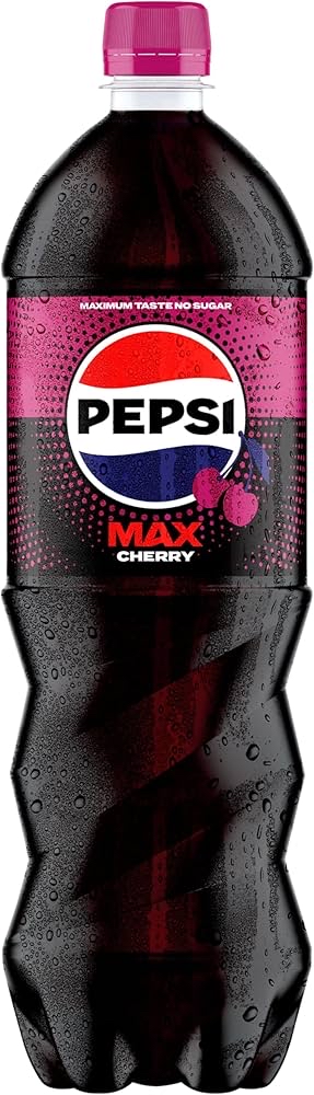 Pepsi Max Cherry No Sugar Cola Bottle 1.25L - W/Voucher - 94p / 81p S&S
