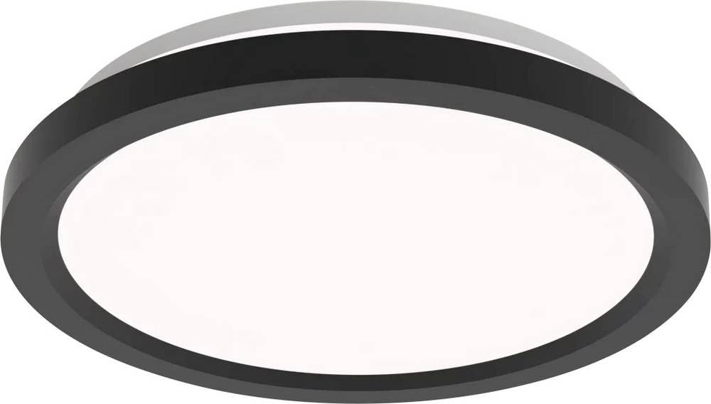 Philips LED Remote Control Ceiling Light, Round, 30 cm, Dimmable, Tunable White Light, Living or Bedroom, No Flicker or Glare, Black, 2 Pack