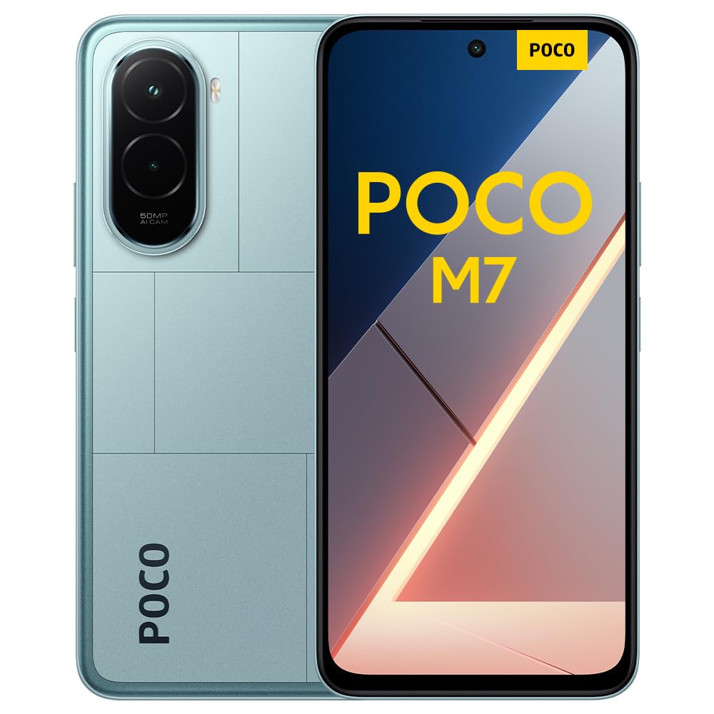 Xiaomi Poco M7, Smartphone 6+128GB, 6.9" FHD+ 144Hz Display, Snapdragon 685, 50MP AI Dual Camera, 7000mAh, Blue,
