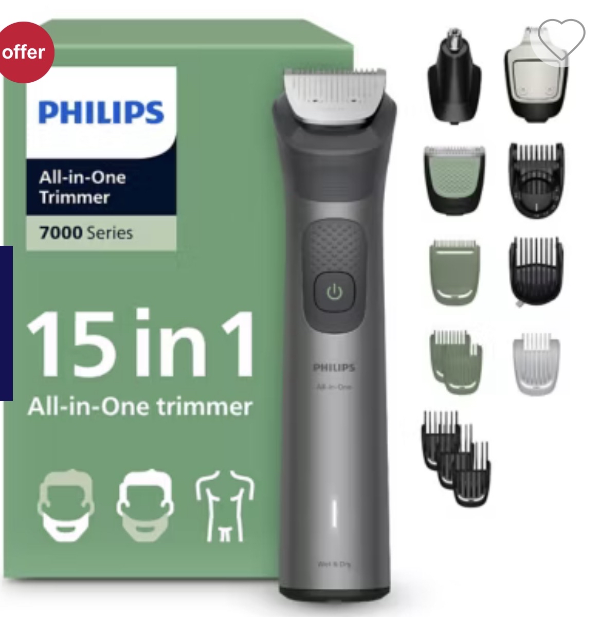 Philips 7000 Multigroom 15-in-1 Hair & Beard Trimmer