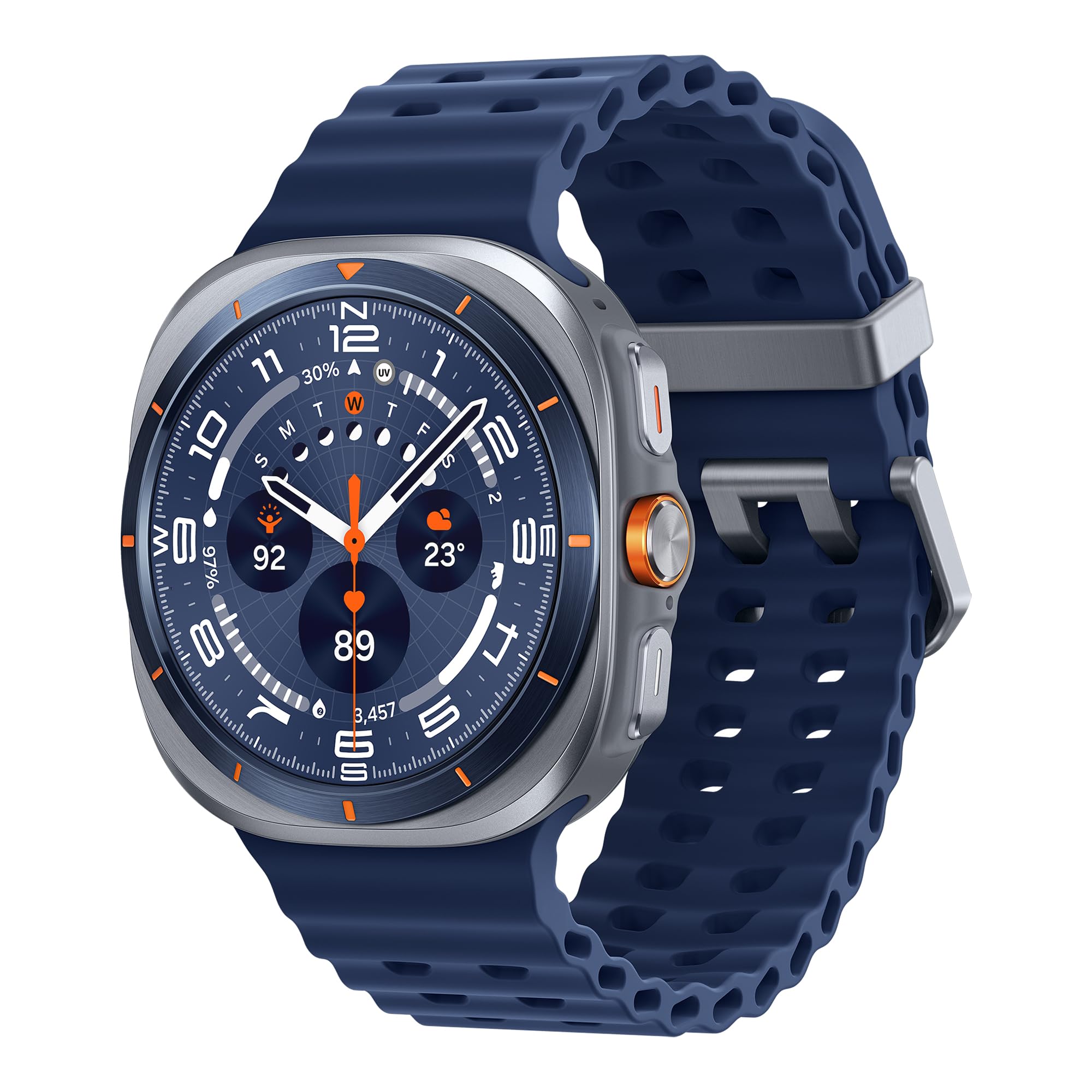 Samsung Galaxy Watch Ultra (2025), AI Smart Watch, Marine Band, 47mm, LTE, Titanium Blue