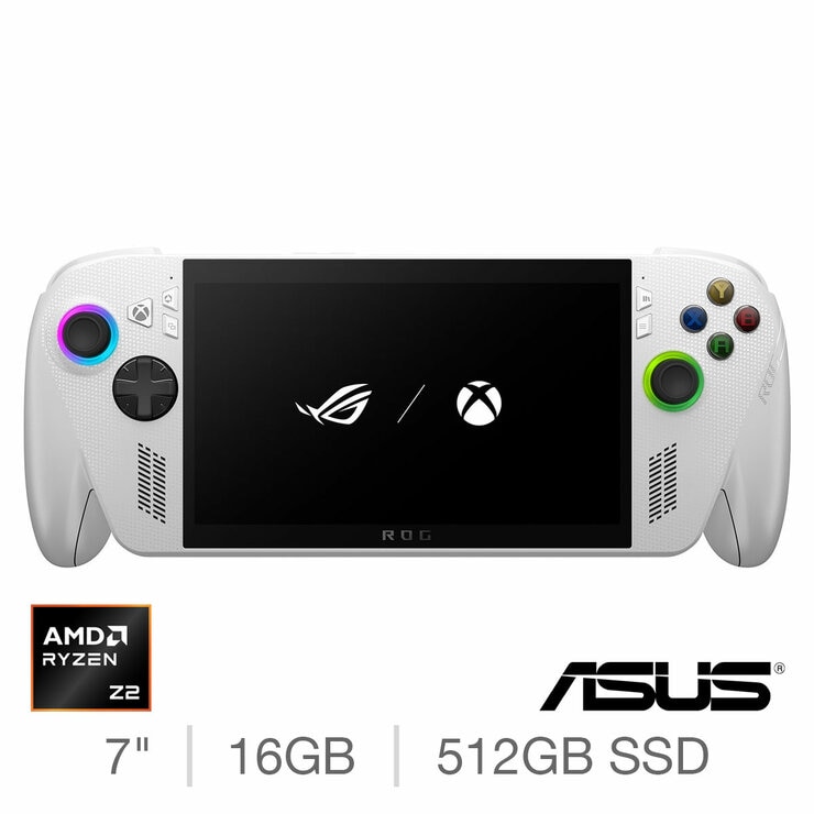 ASUS ROG Xbox Ally, AMD Ryzen Z2 A, 16GB RAM, 512GB SSD, 7 Inch Handheld Gaming PC Console (Discount at Checkout)