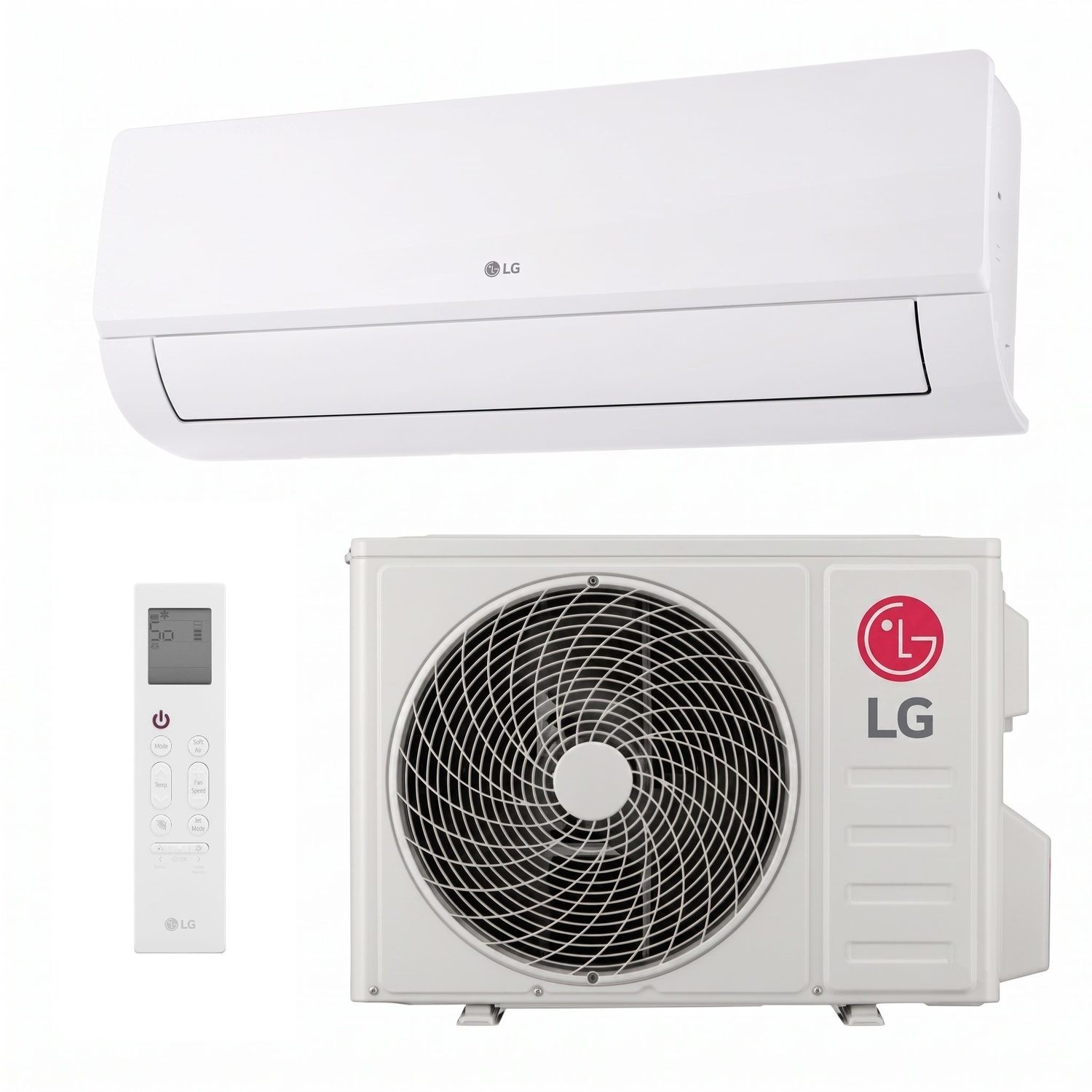 LG DualCool EZ12 Deluxe A++ 12000 BTU Smart Wall Mounted Split Air Conditioner with Heat Pump & Voice Control