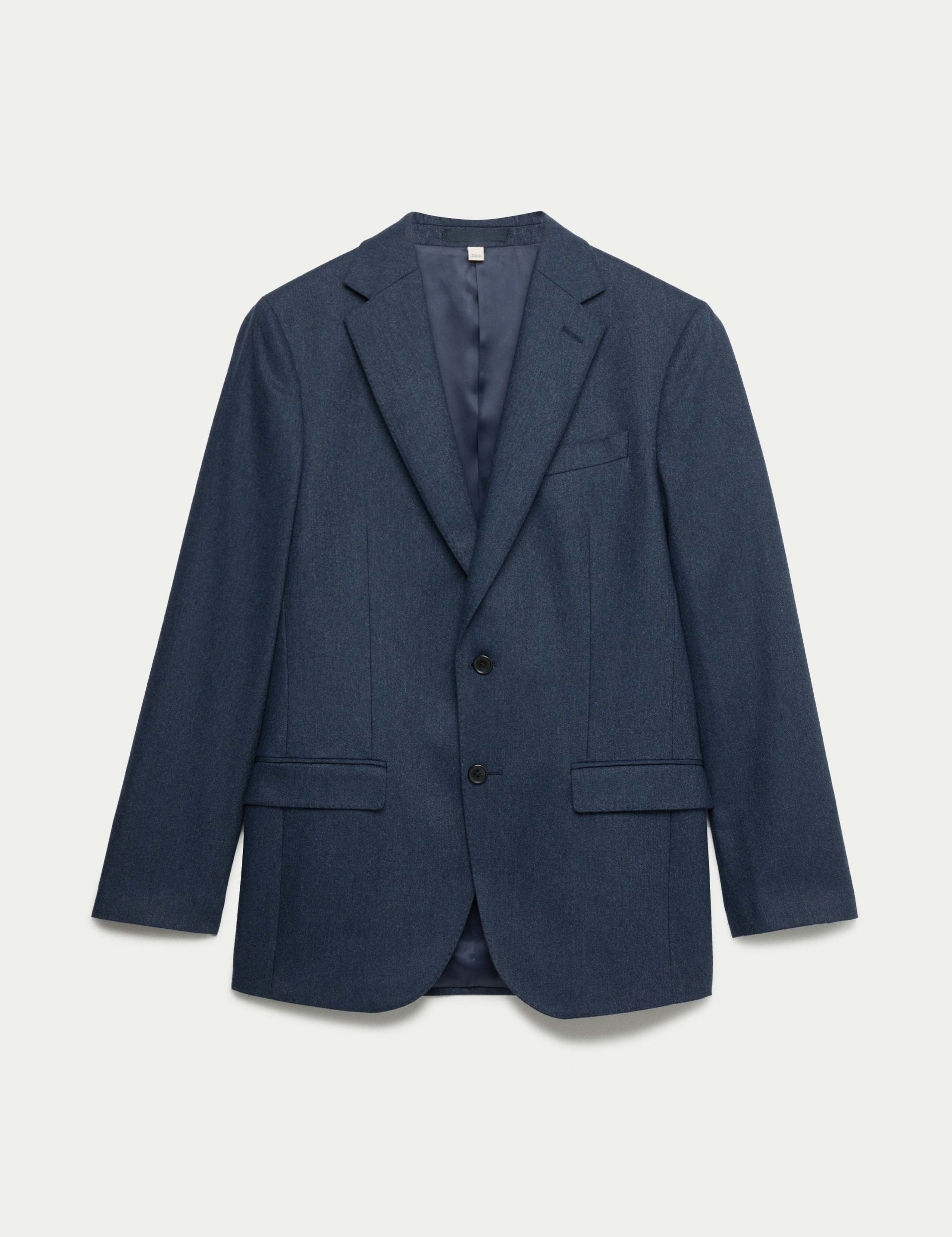 Tailored Fit Italian Wool Rich Tweed Suit Jacket - Limited Sizes (Free C&C)