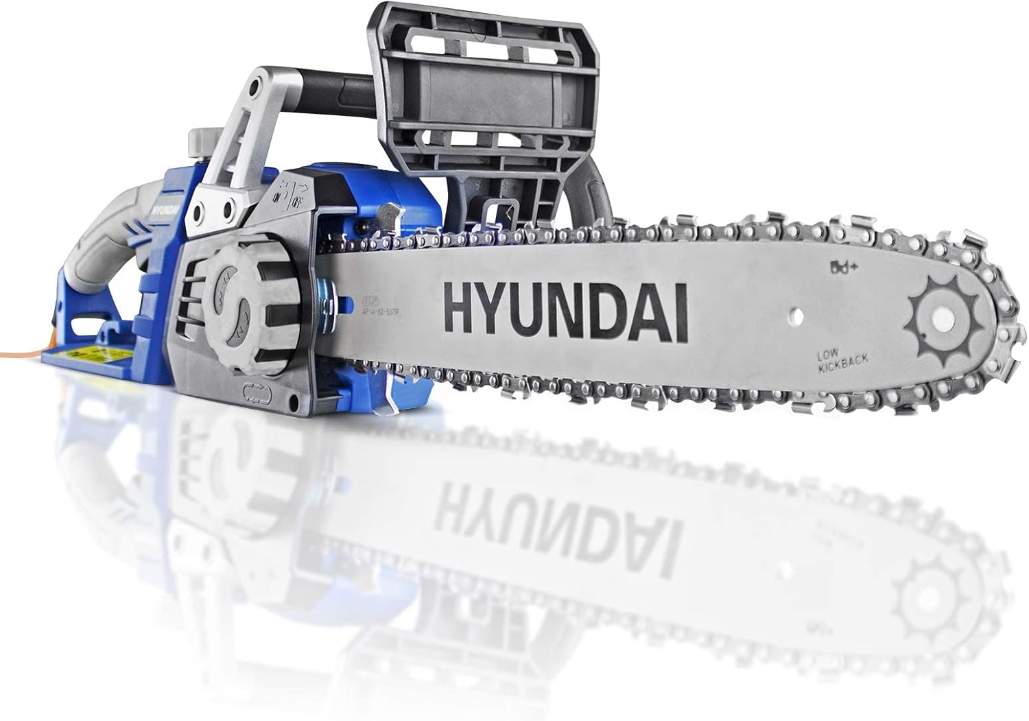 Hyundai 1600W 14" (35cm) Electric Chainsaw - Lightweight 230V with Automatic Chain Lubrication & 3m Power Cable - HYC1600E