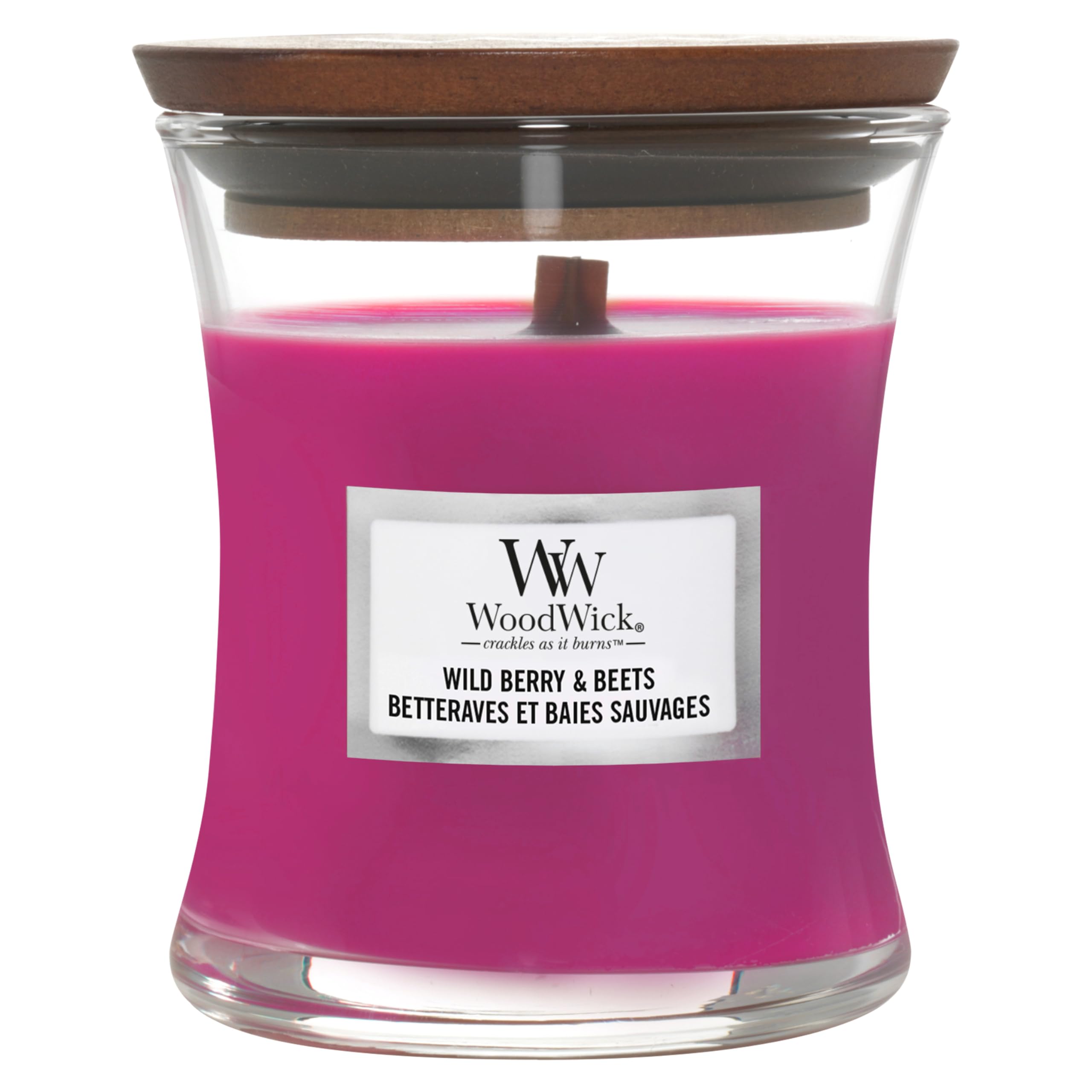 WoodWick Scented Candle with Crackling Wick | Wild Berry & Beets Mini Hourglass Candle - £5.69 S&S