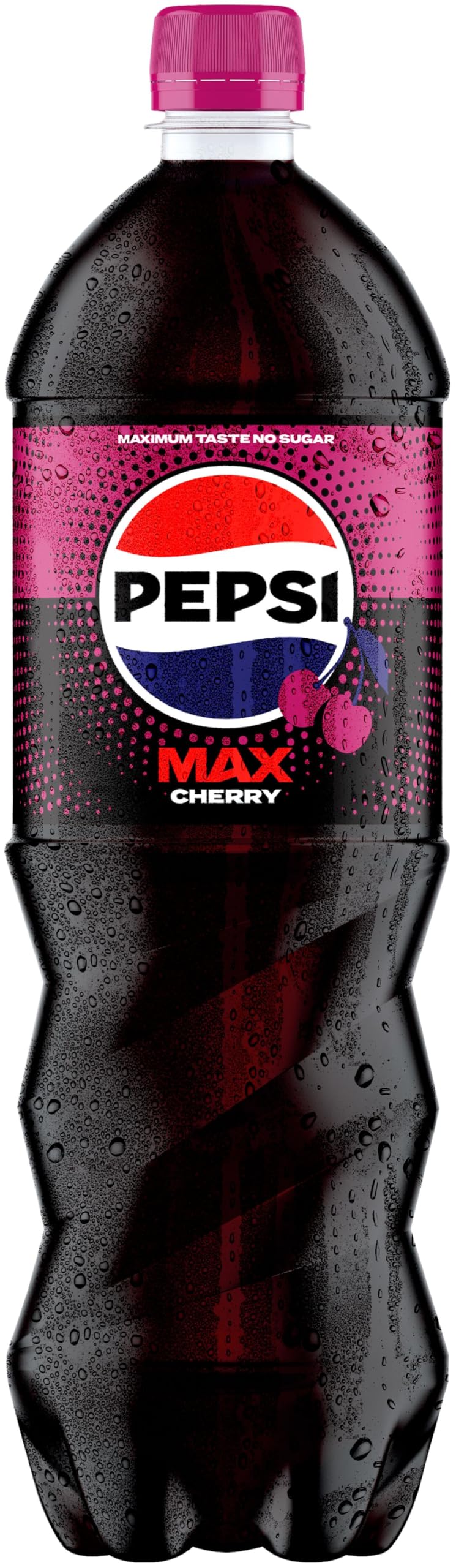 Pepsi Max Cherry No Sugar Cola Bottle 1.25L w/voucher (81p with S&S + voucher) (4 for £3 with S&S)