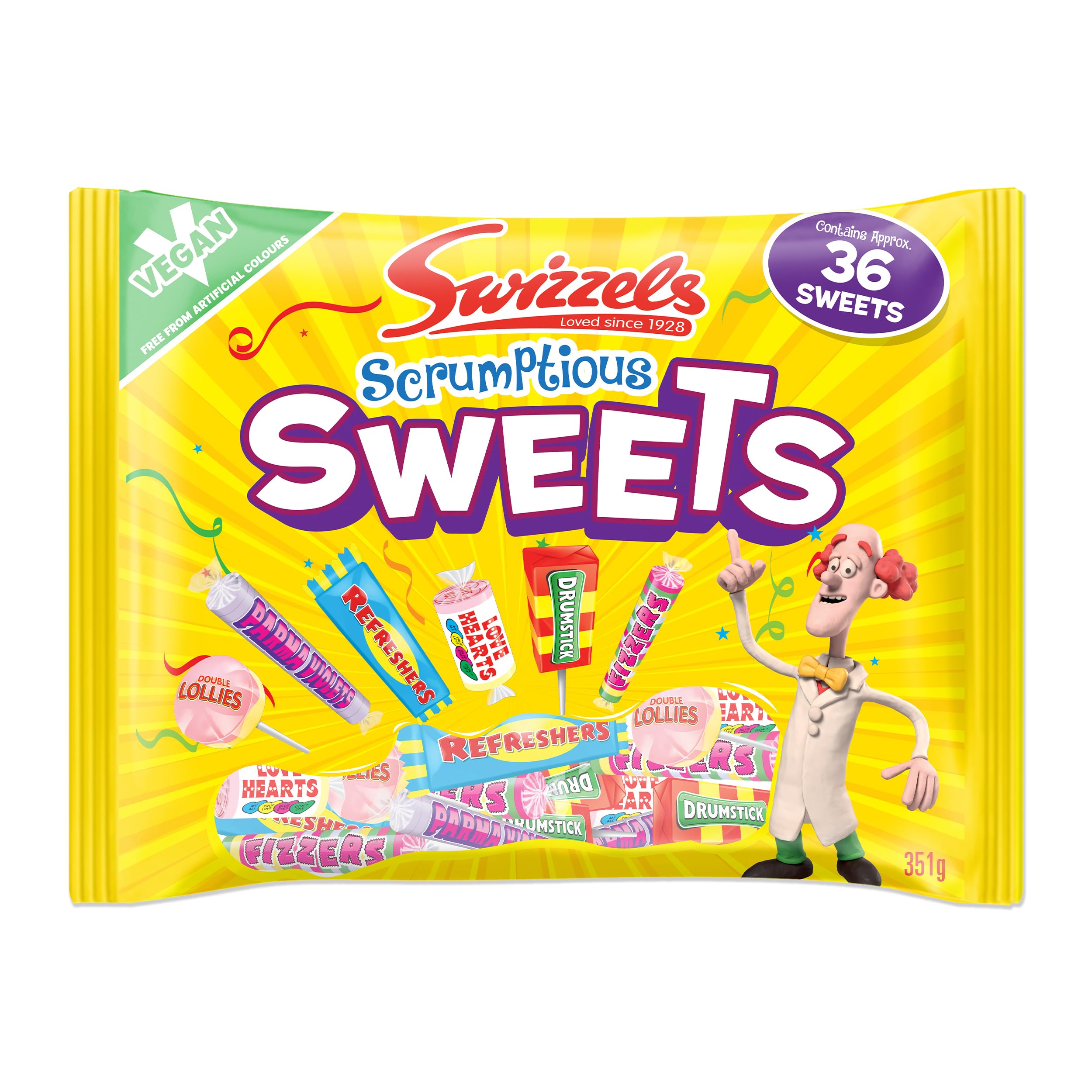 Swizzels Scrumptious Mixed Bag 351g or Swizzels Luscious Lollies 354g (S&S £1.78)