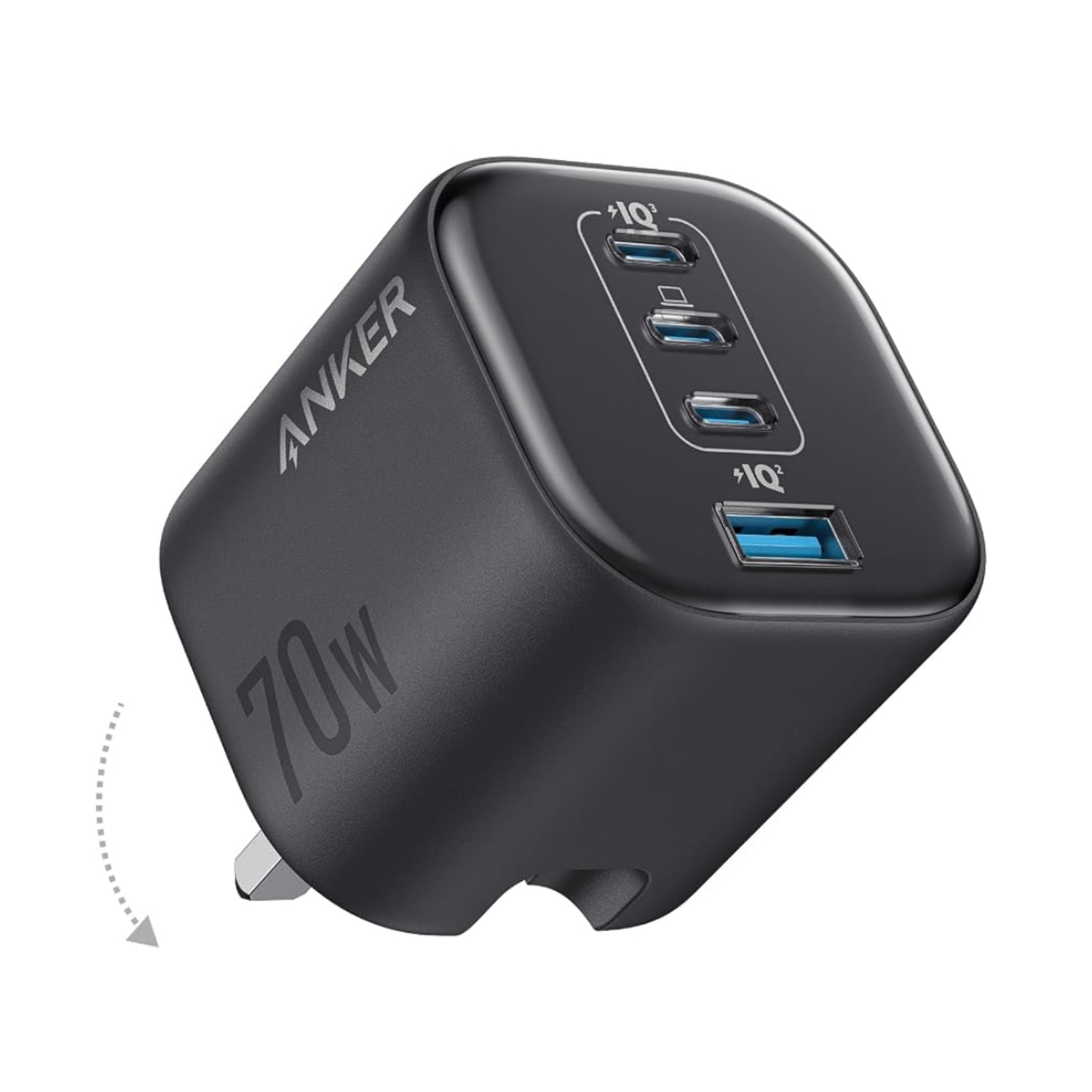 Anker Zolo 70W Fast USB C Charger, 4-Port Foldable - Sold by AnkerDirect UK FBA