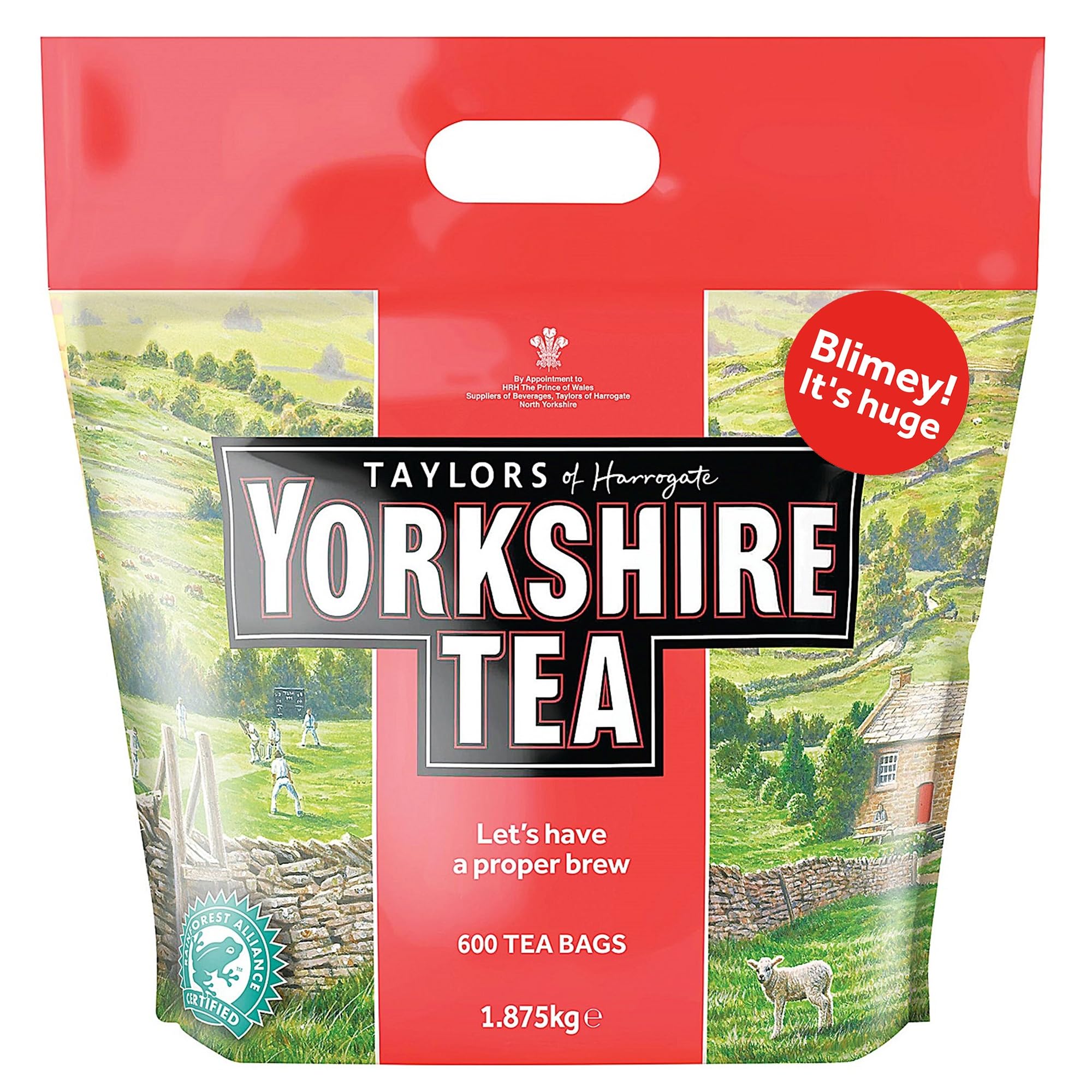 Yorkshire Tea, 600 Tea Bags (1.875 kg) - S&S £12.14 / £11.47