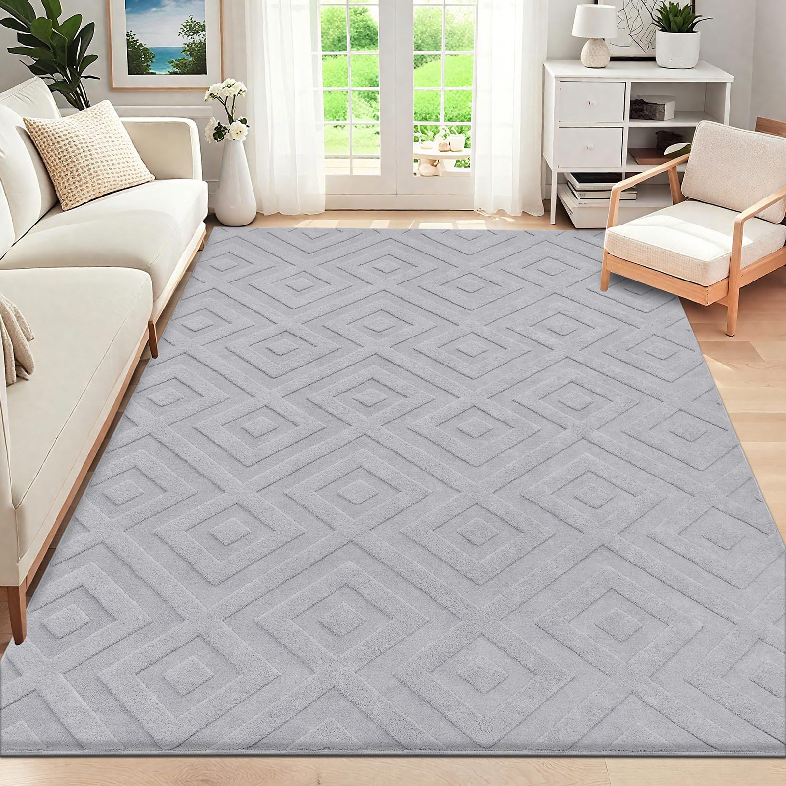 Shacos Rugs 160x230 cm, Large Soft Short Pile Rug - with Checkout Discount For Prime Members - Sold by Shenzhen MJ Shopping Co LTD / FBA