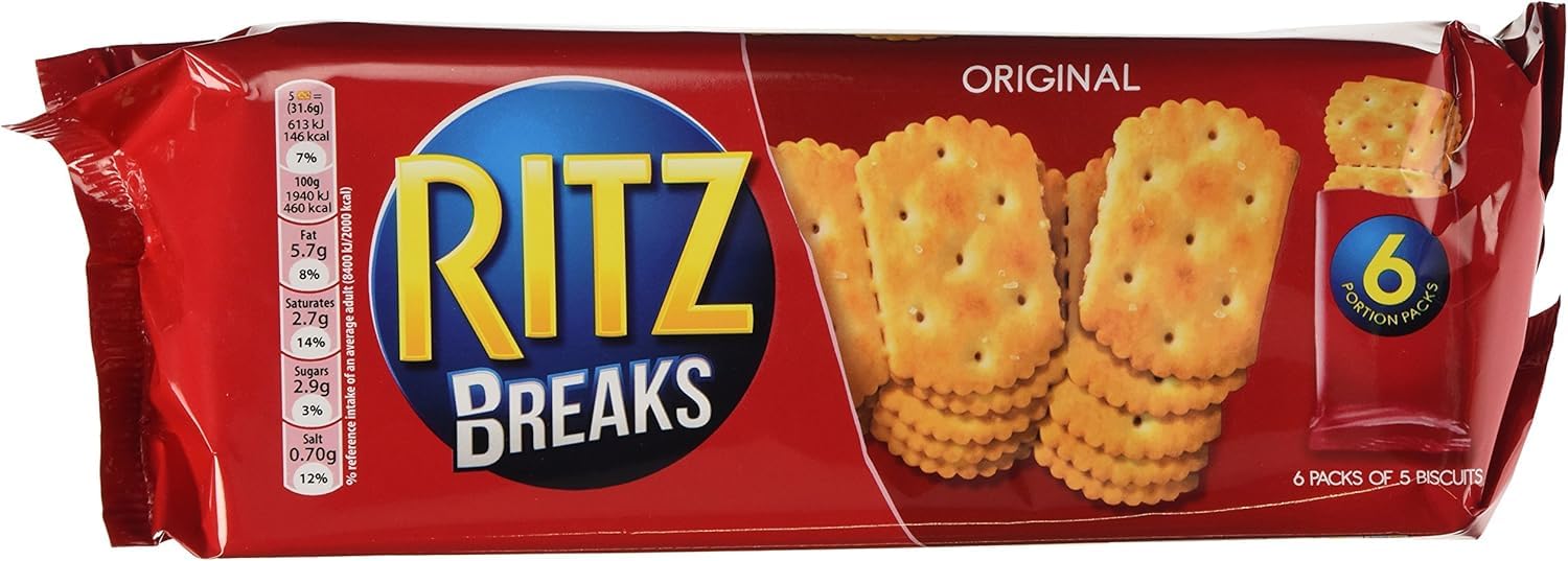 6x Ritz Breaks Original Crackers, Savoury Biscuits, 190g - £3.50-£2.80 max S&S