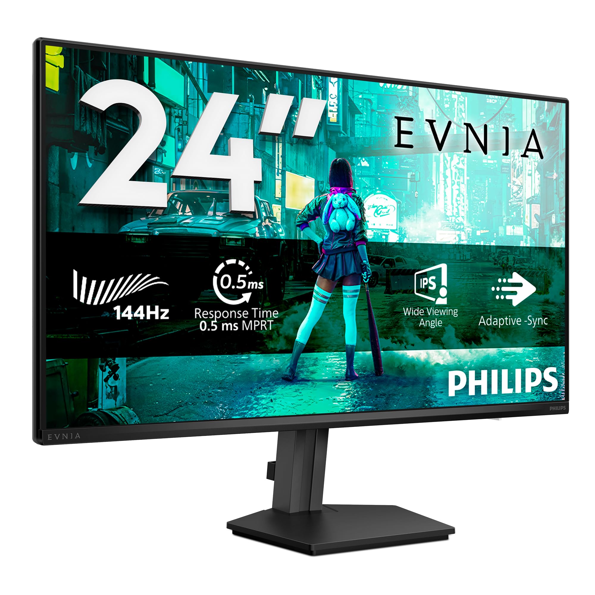 Philips Evnia 24M2N3200NF - 24 Inch Full HD Gaming Monitor, 144 Hz, 4 ms, FreeSync, G-Sync comp. 1920x1080, HDMI 2.0